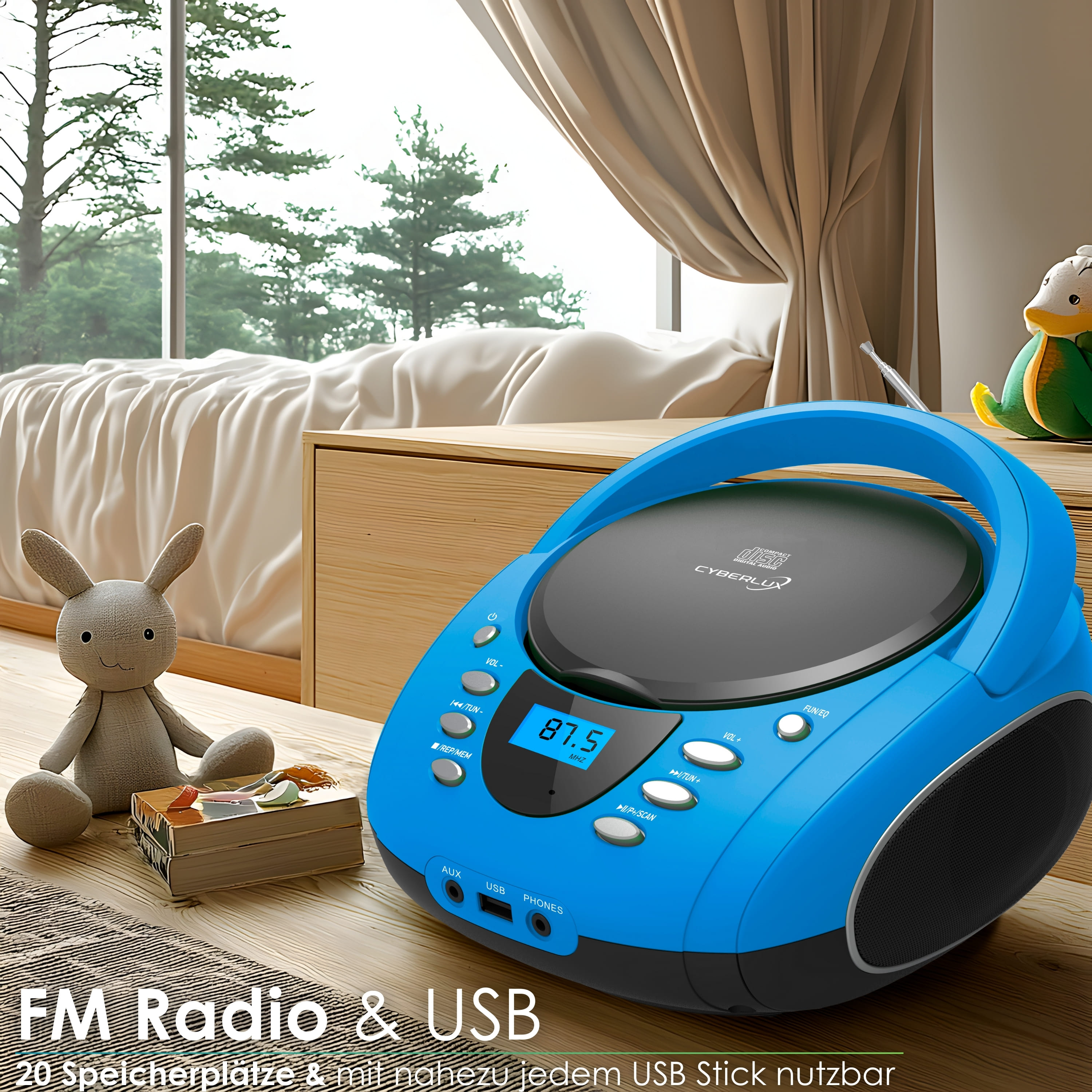 Cyberlux CL-710 CD-Player Blau
