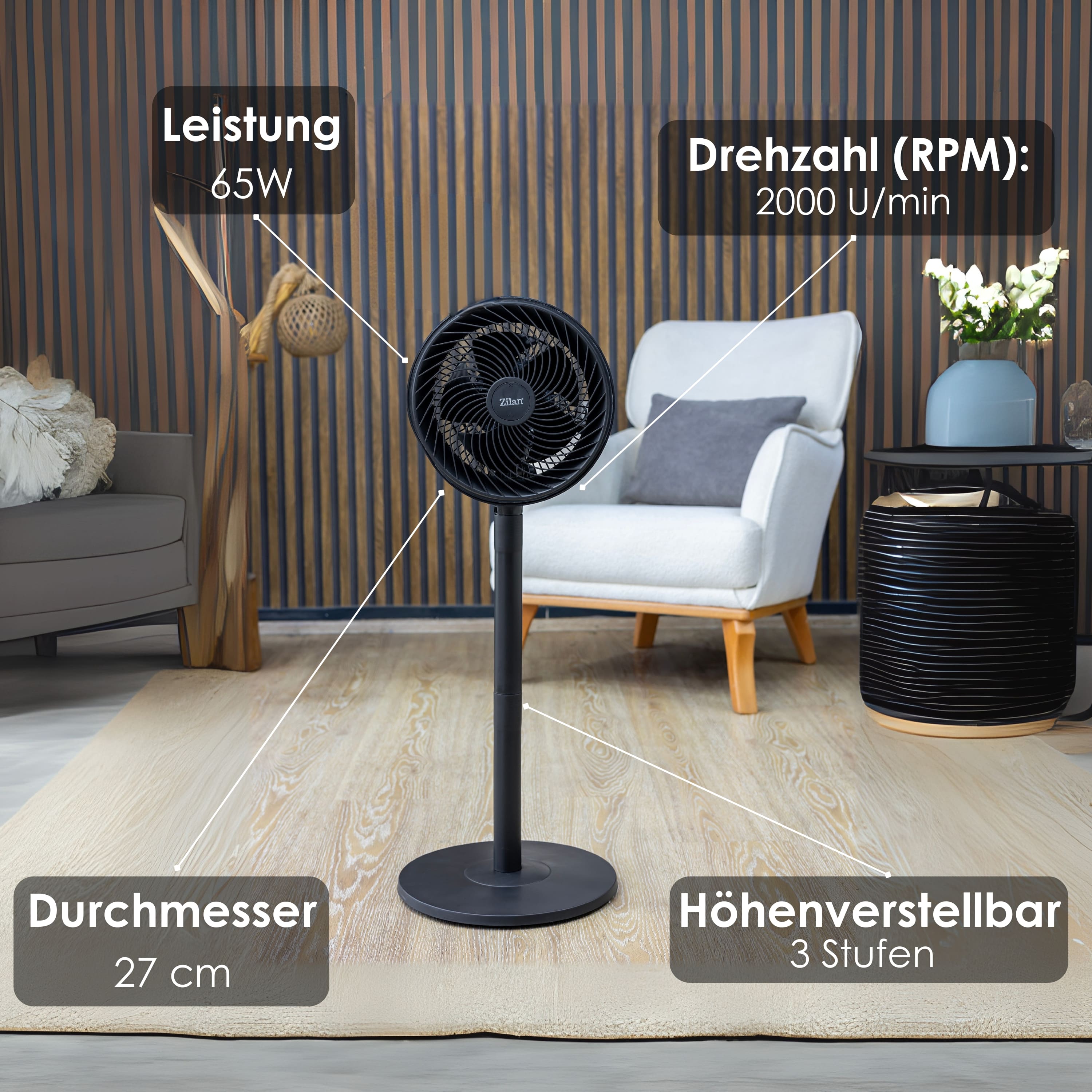 Zilan ZLN-2556 Standventilator