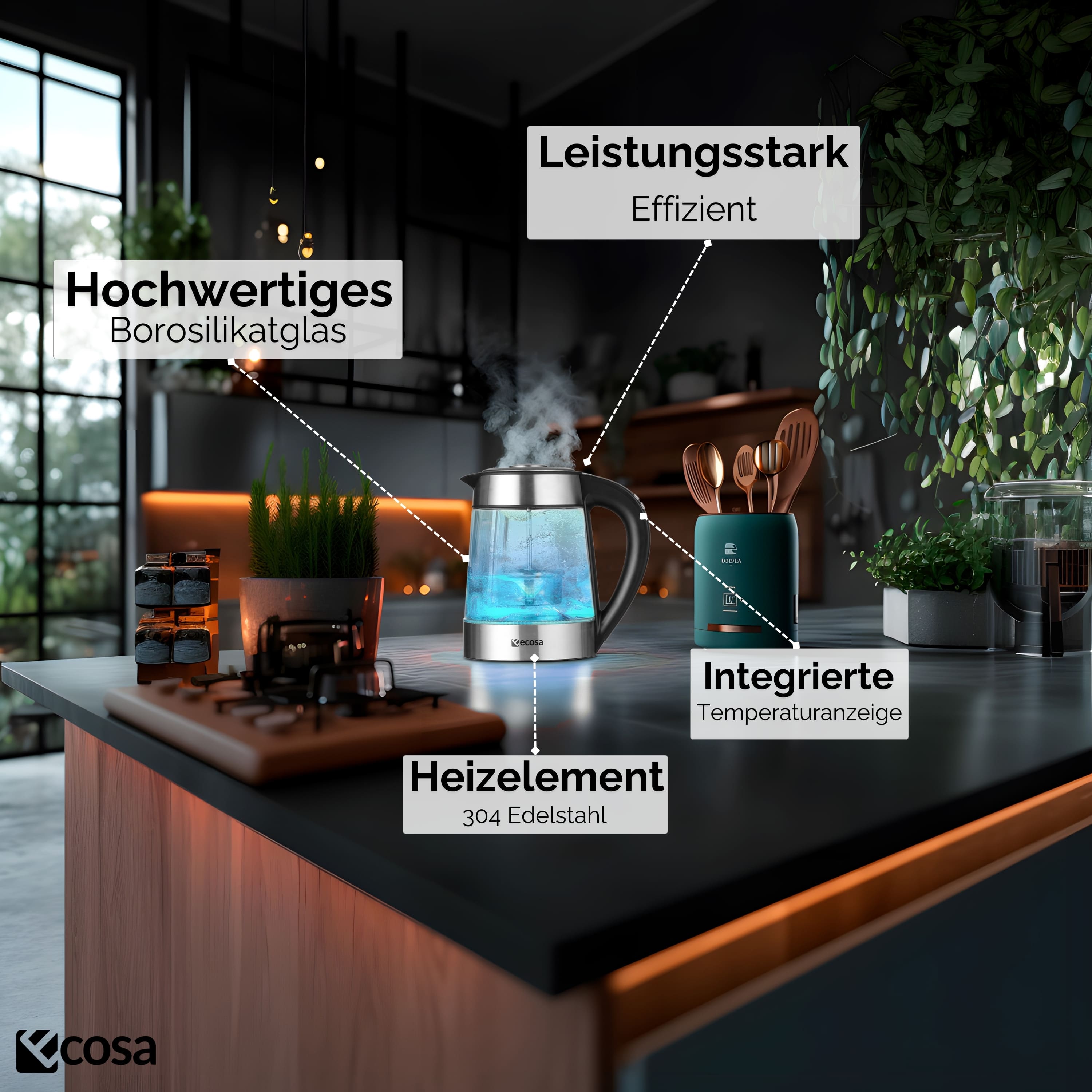 Ecosa EO-666 Wasserkocher Ecosa EO-666 Wasserkocher