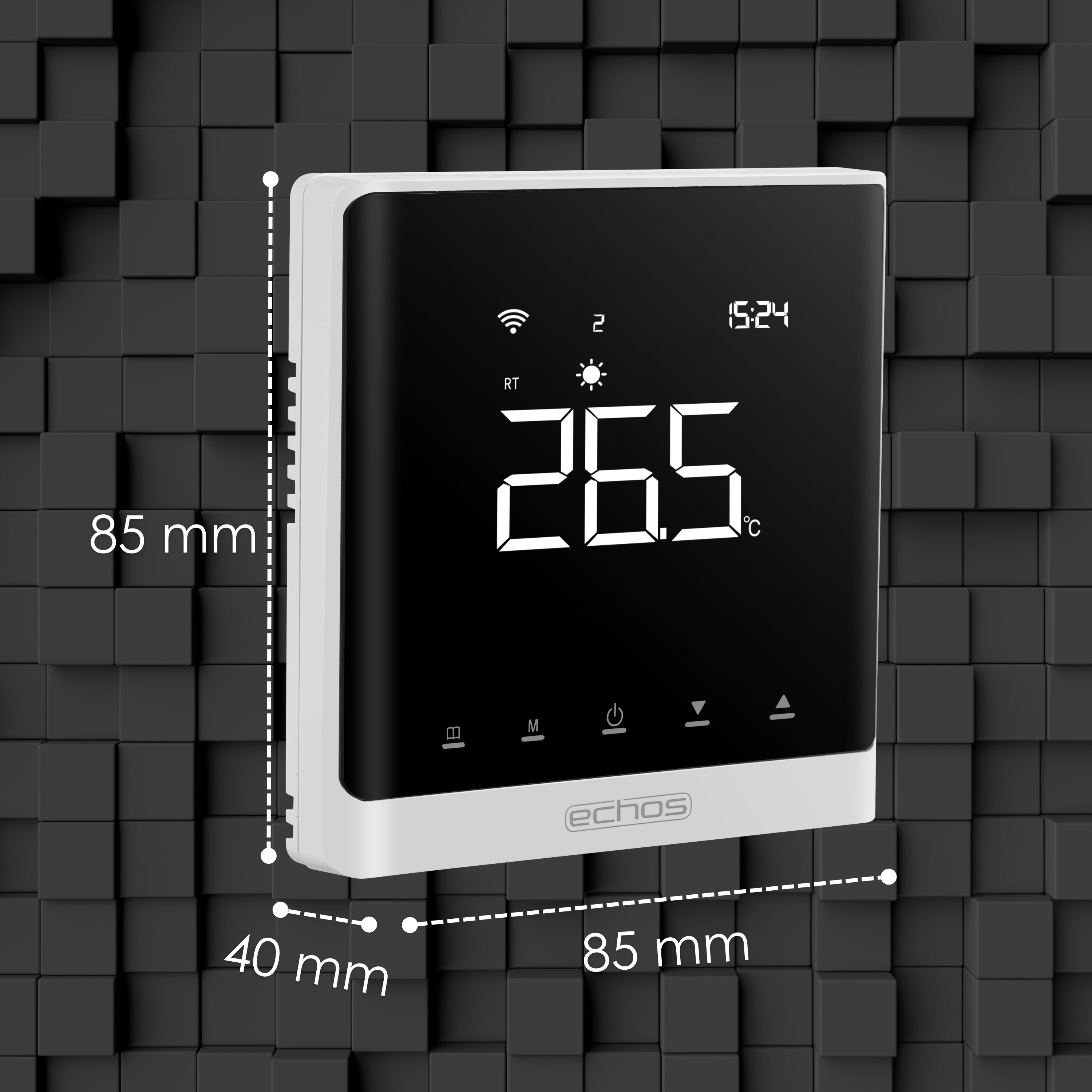 Echos Eco-4180 Smart Wandthermostat Weiß