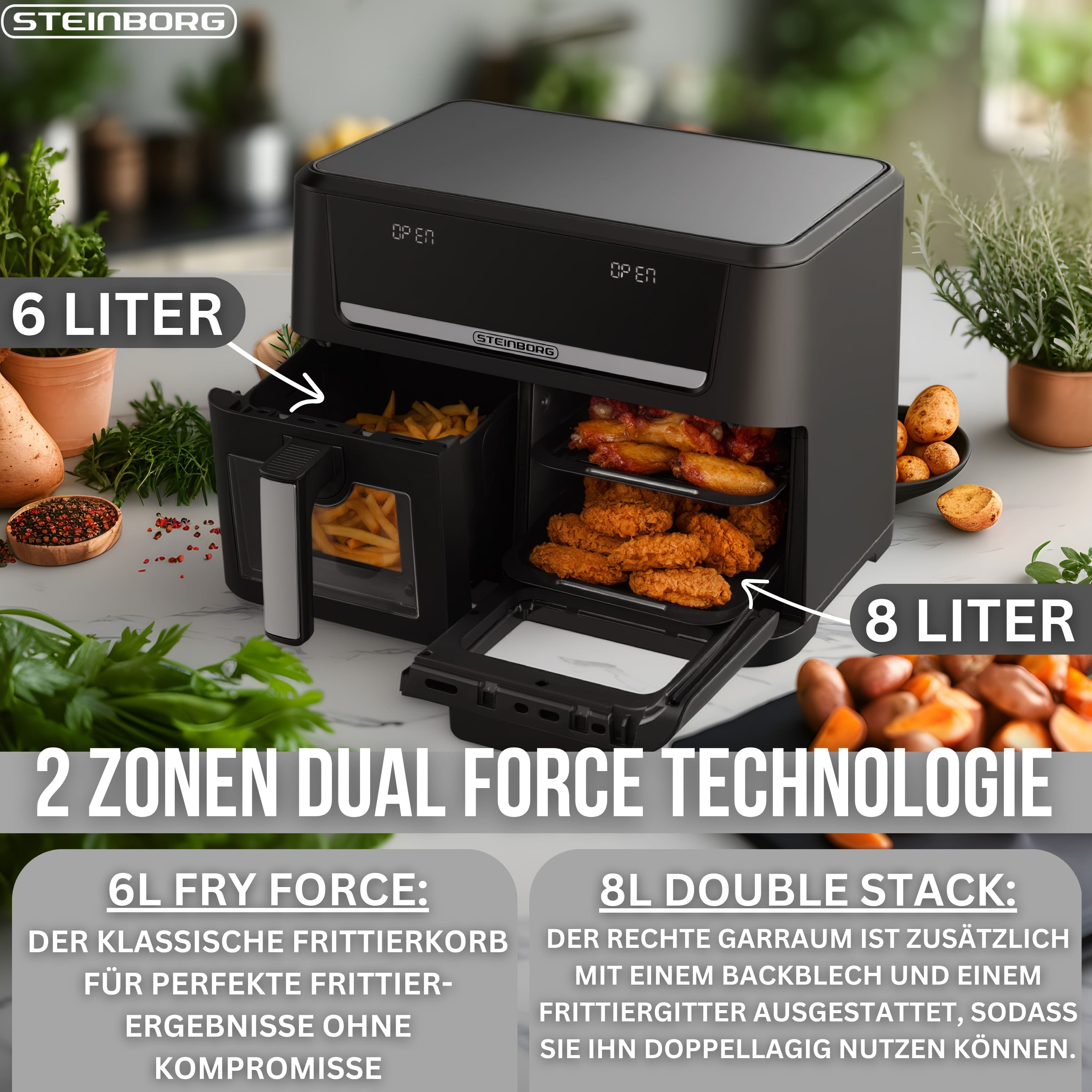 Steinborg SB-3170 Heißluftfritteuse
