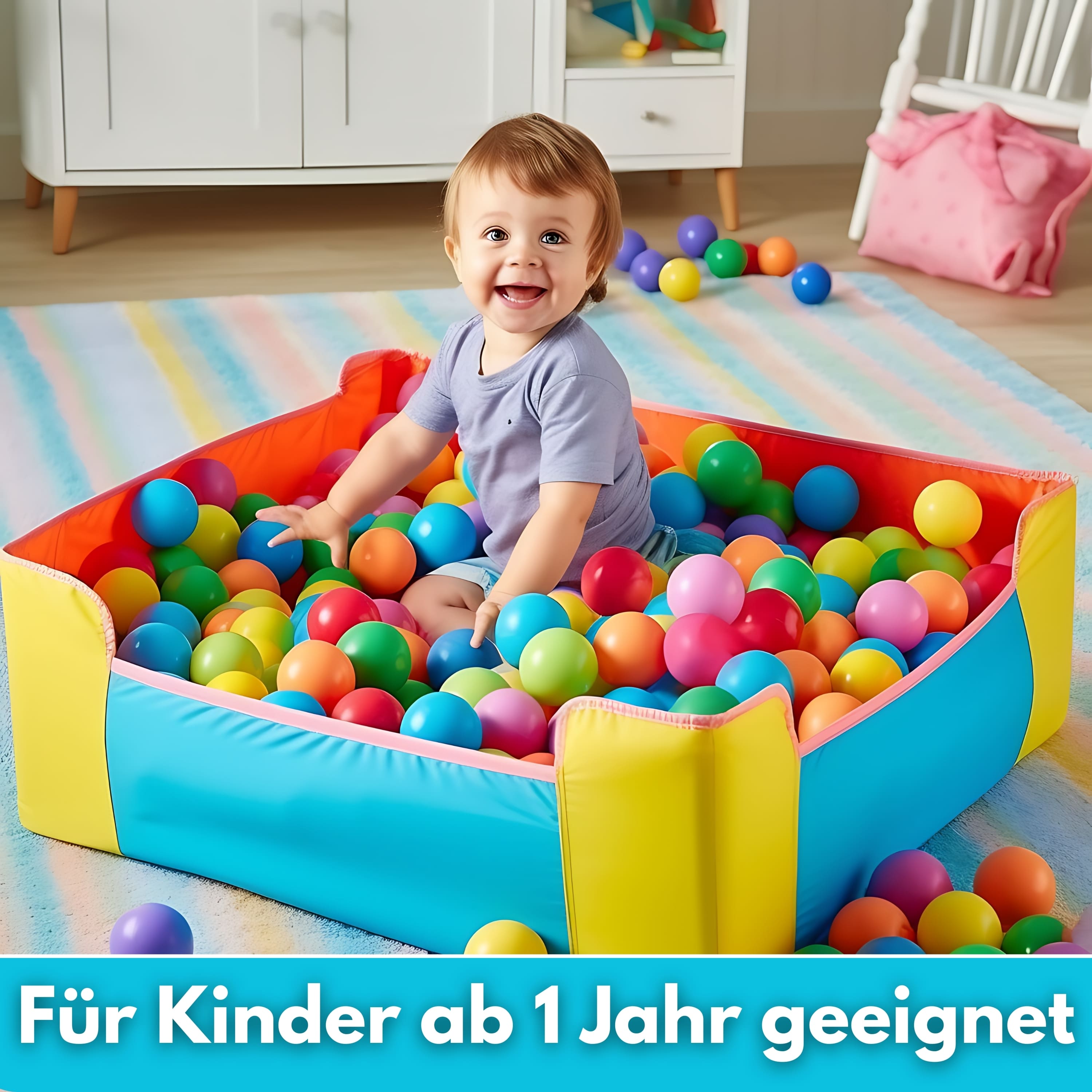 Ecosa EO-1091 Bällebad Bälle 500 Stk