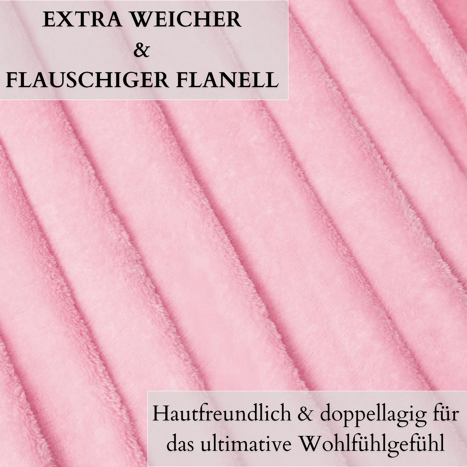 Ecosa EO-9517 Kuscheldecke 150*200cm Pink