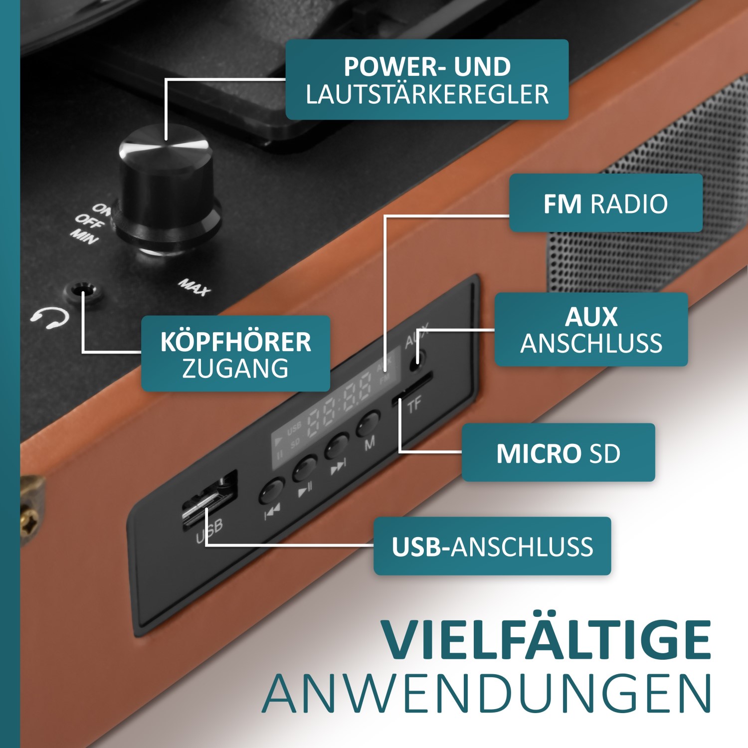 Cyberlux CL-3030 Kofferplattenspieler