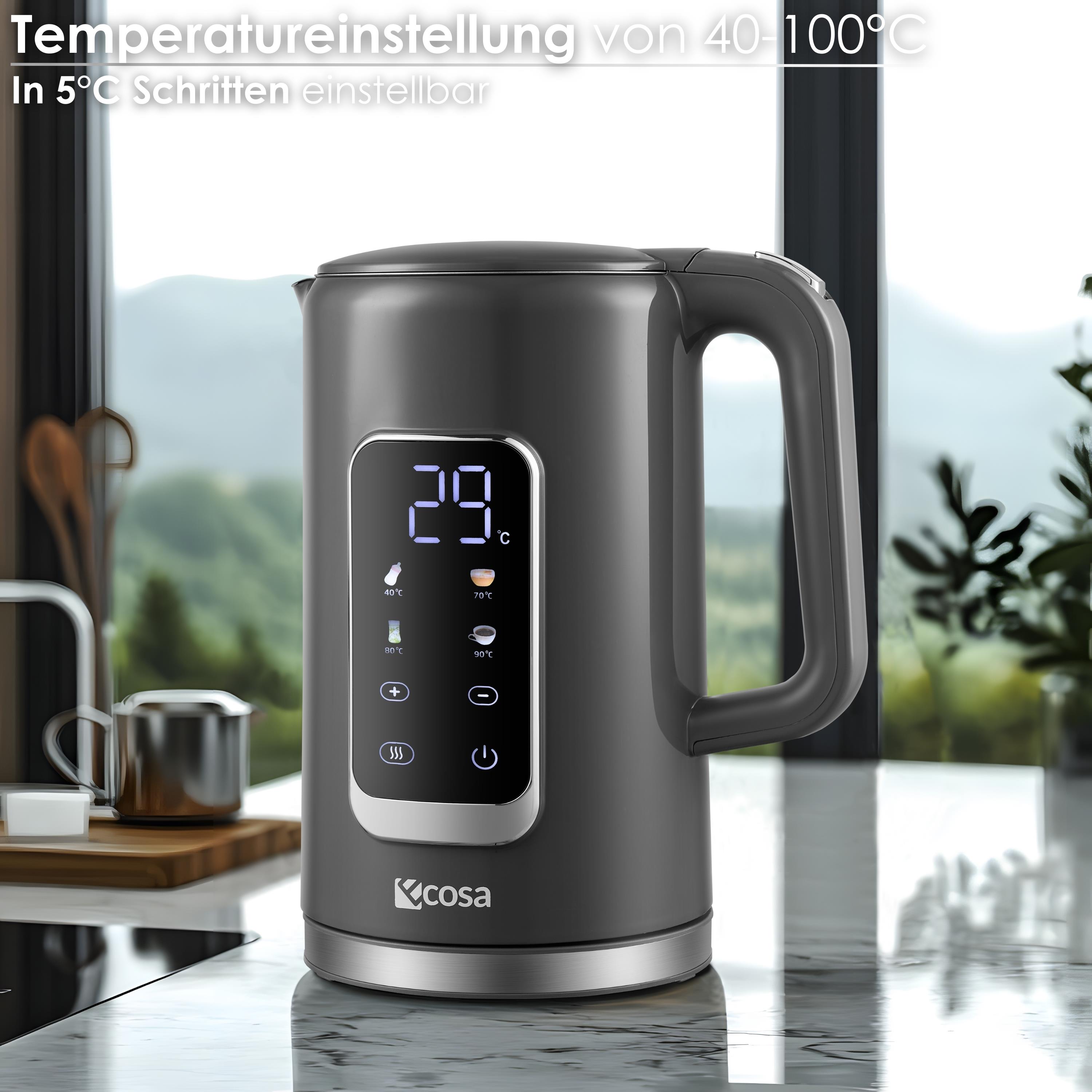 Ecosa EO-694 Wasserkocher Grau Ecosa EO-694 Wasserkocher Grau