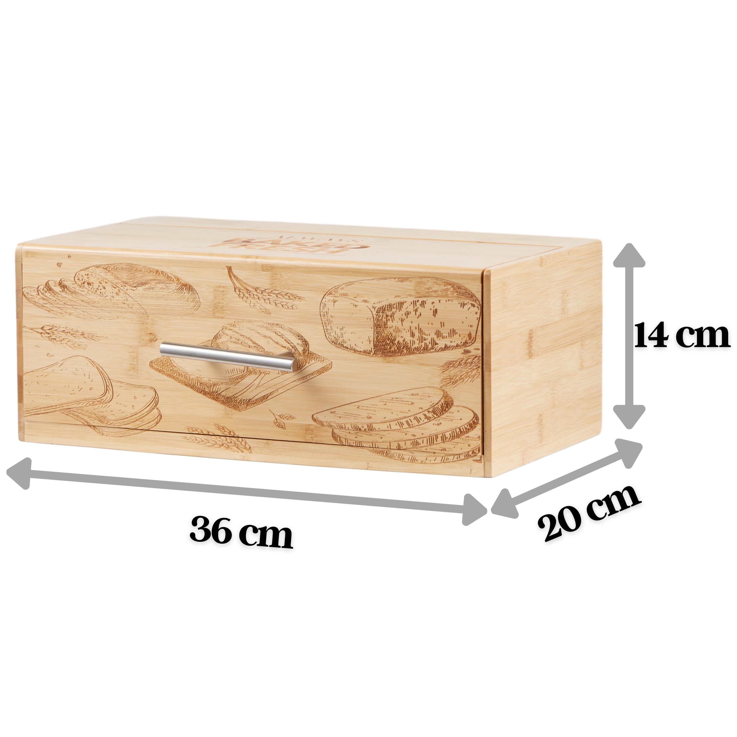 Ecosa Brotbox aus nachhaltigem Bambus Brotkasten