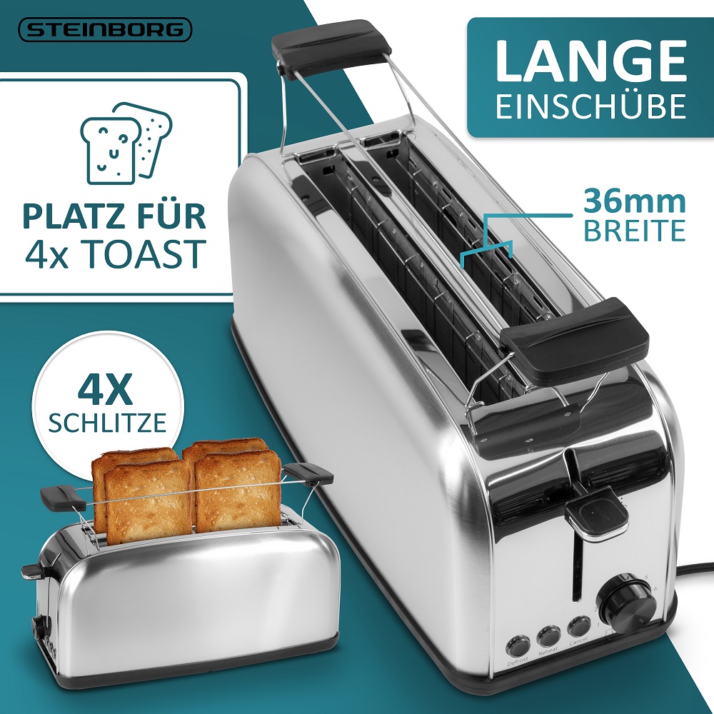Steinborg SB-2070 Toaster 4 Silce