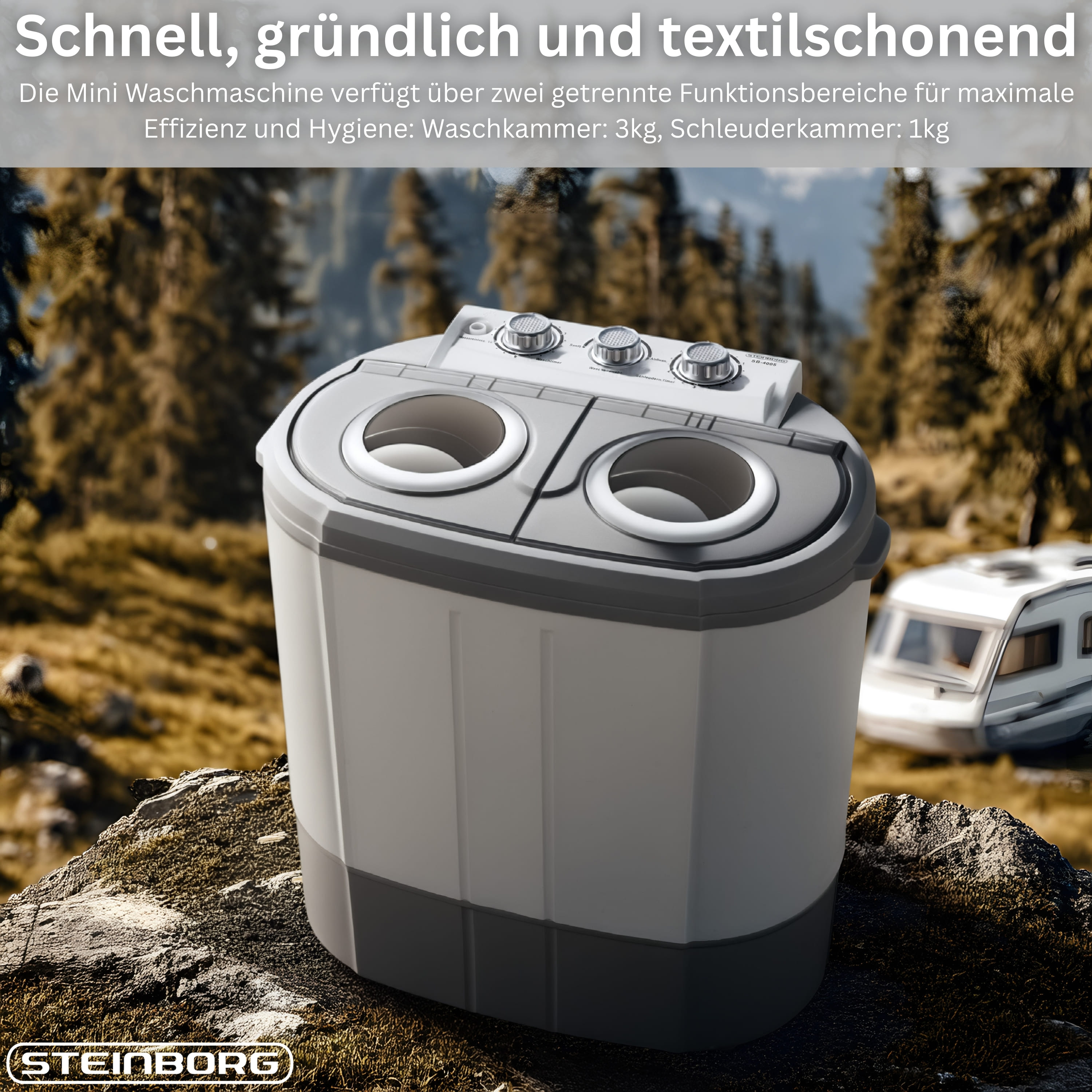 Steinborg SB-4005 Mini Waschmaschine