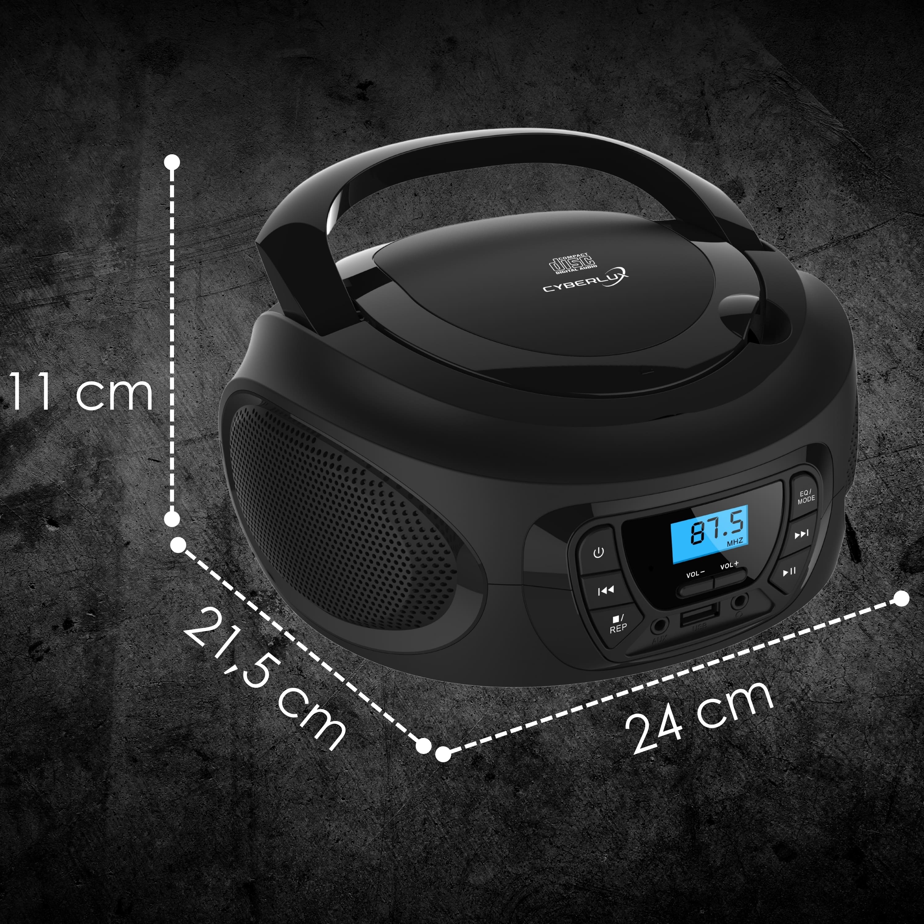 Cyberlux CL-600 CD-Player Schwarz