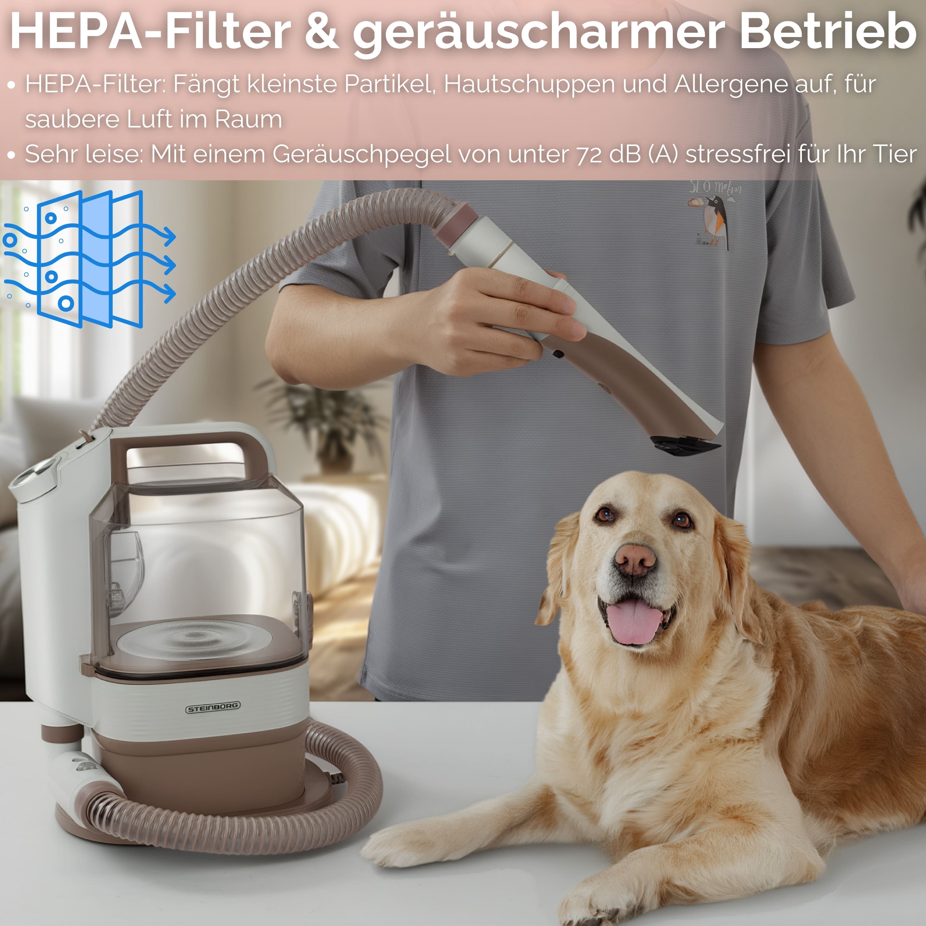 Steinborg SB-1070 Staubsauger für Haar von Haustier