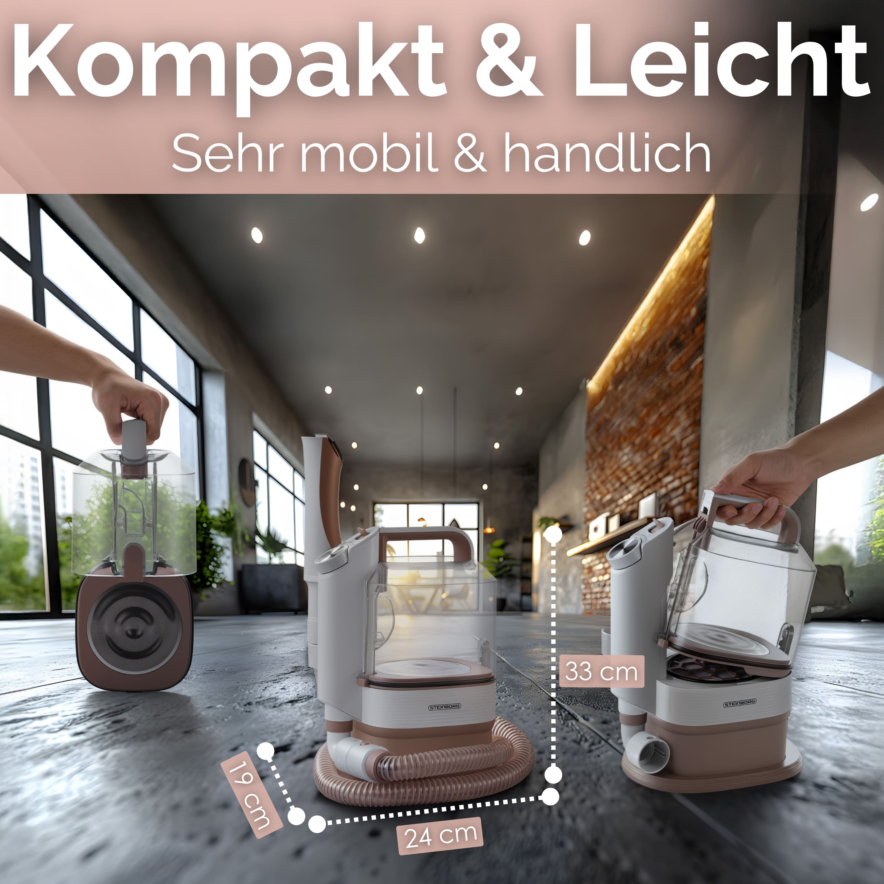 Steinborg SB-1070 Staubsauger für Haar von Haustier