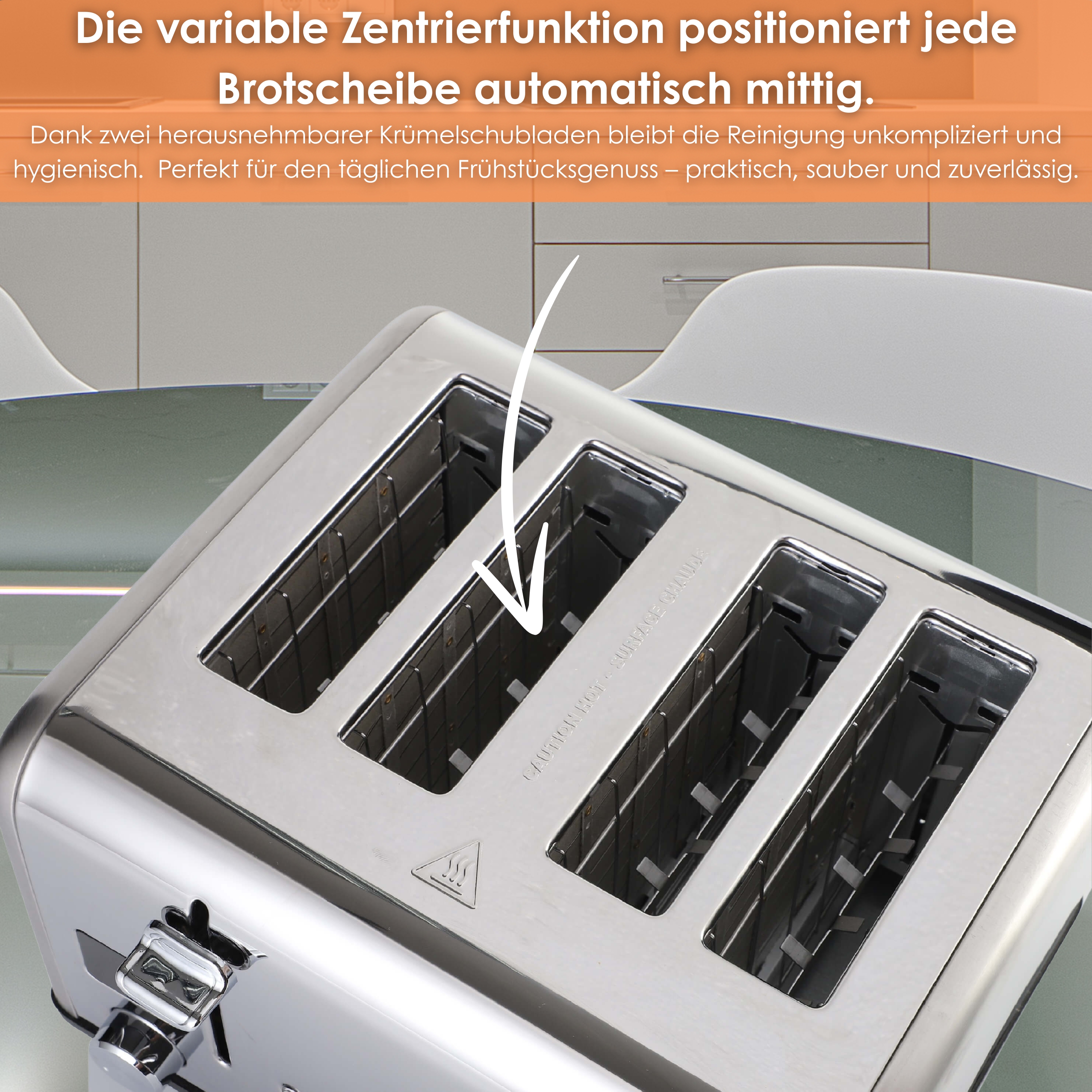 Steinborg SB-2080 Toaster 4 Scheiben Steinborg SB-2080 Toaster 4 Scheiben