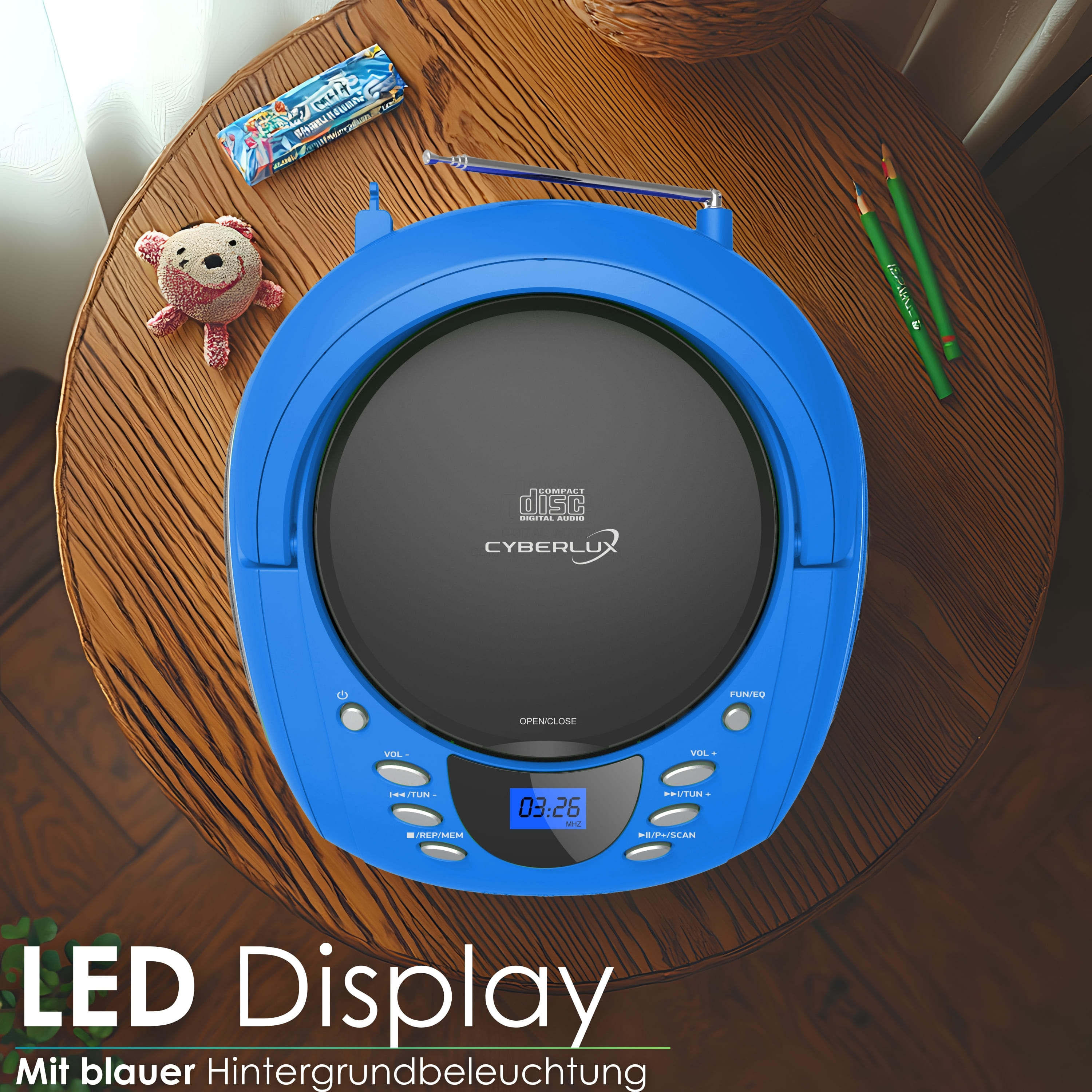 Cyberlux CL-710 CD-Player Blau