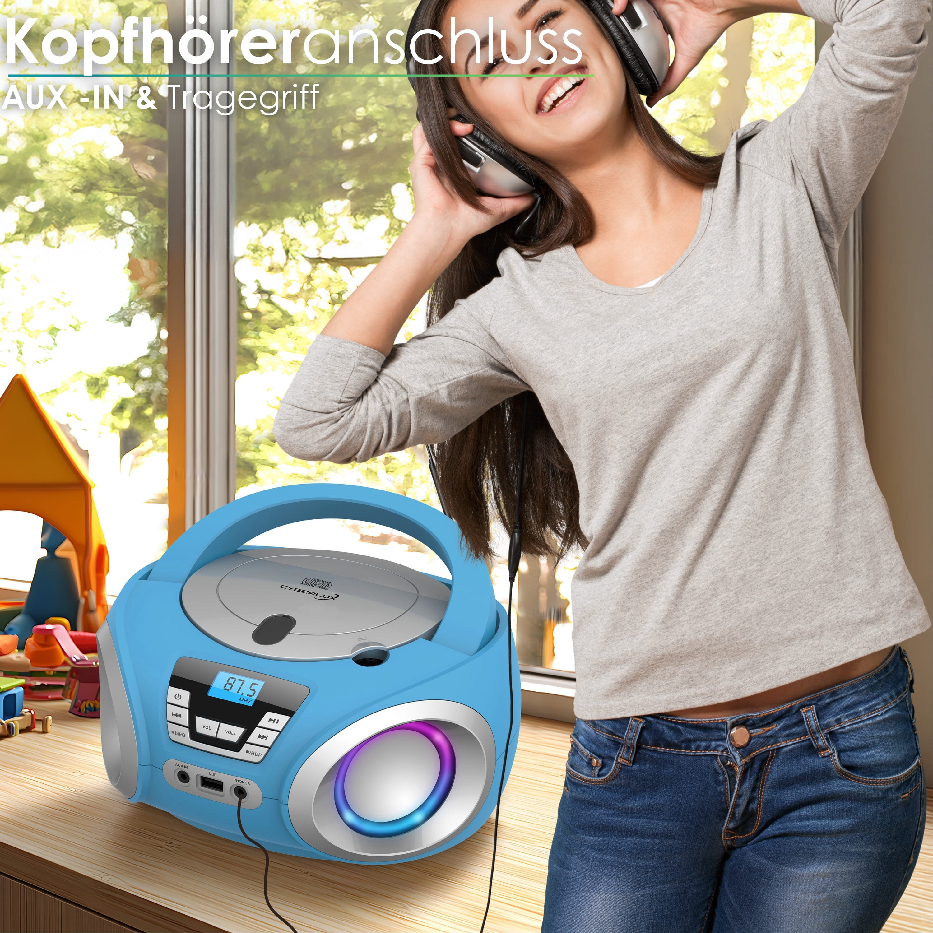 Cyberlux CL-900 CD-Player Blau