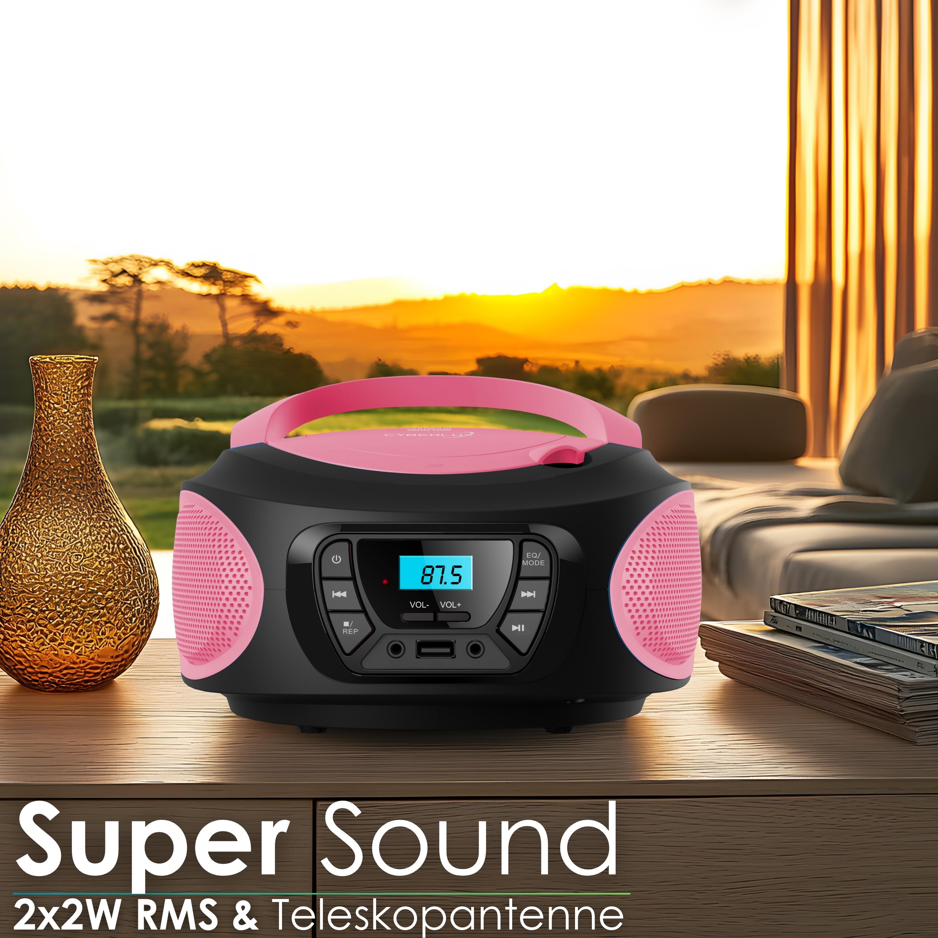 Cyberlux CL-620 CD-Player Pink