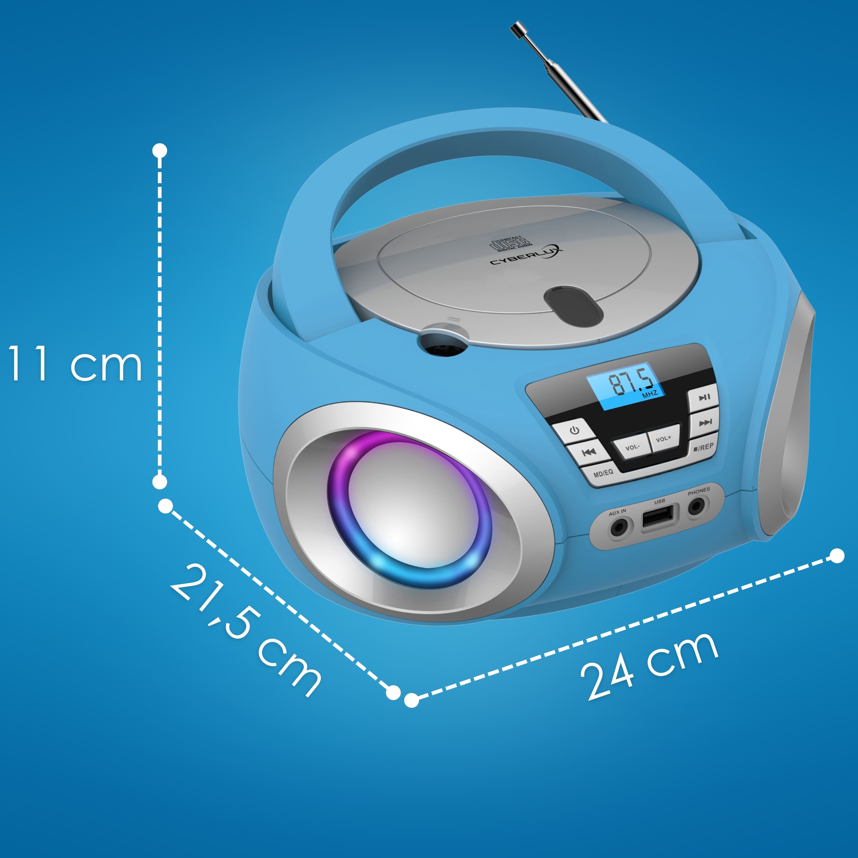 Cyberlux CL-900 CD-Player Blau