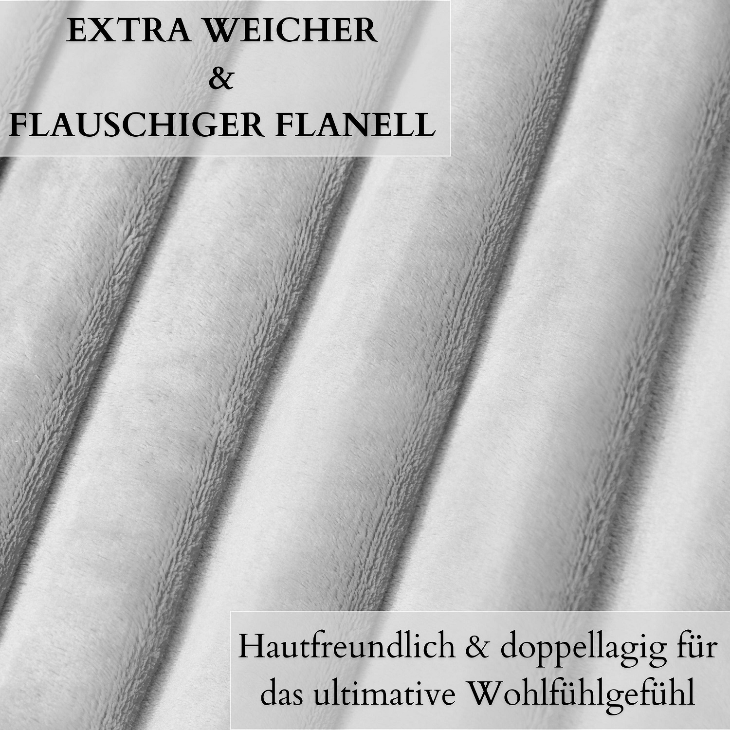 Ecosa EO-9515 Kuscheldecke 150*200cm Grau