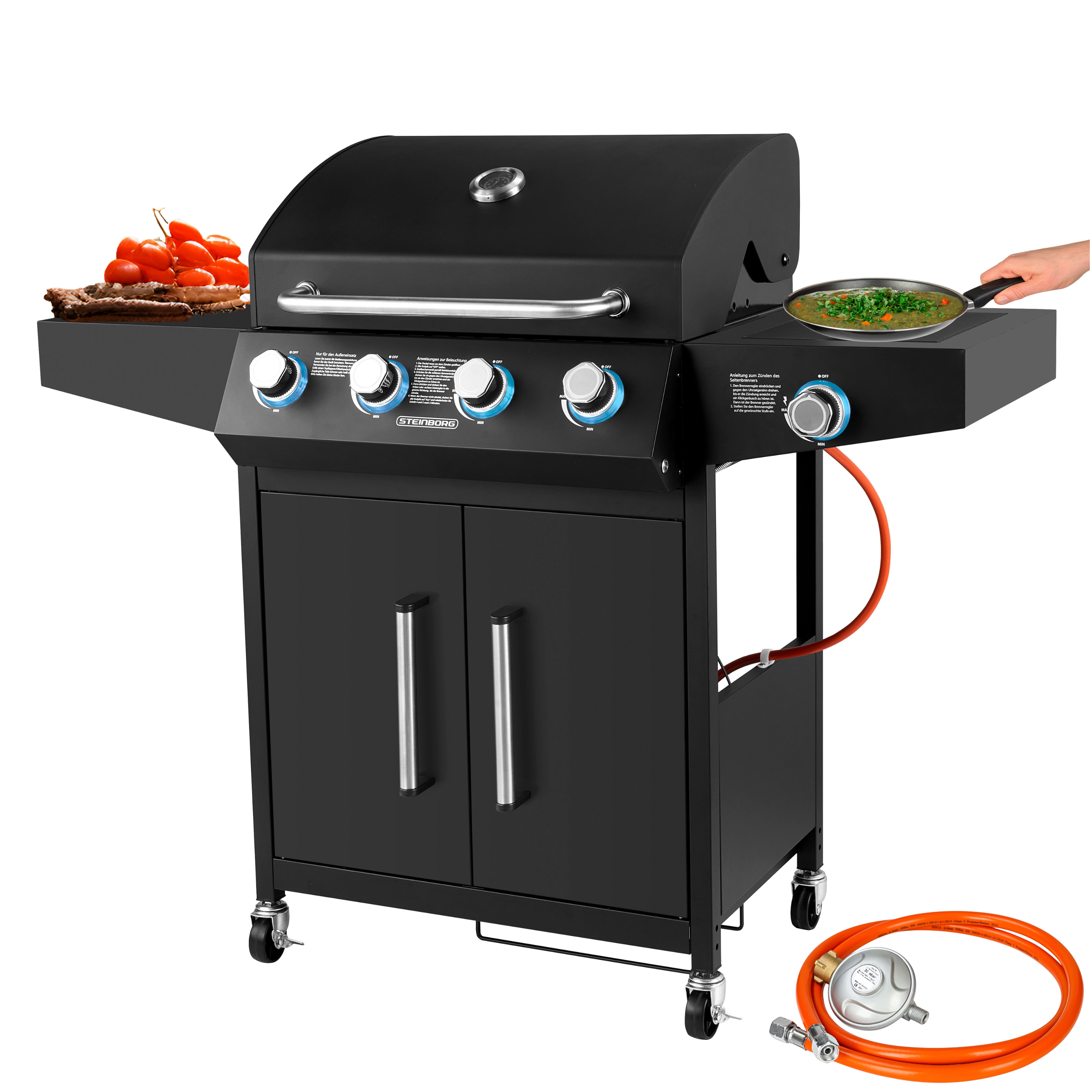 Steinborg SB-8180 Gasgrill 4 Brenner