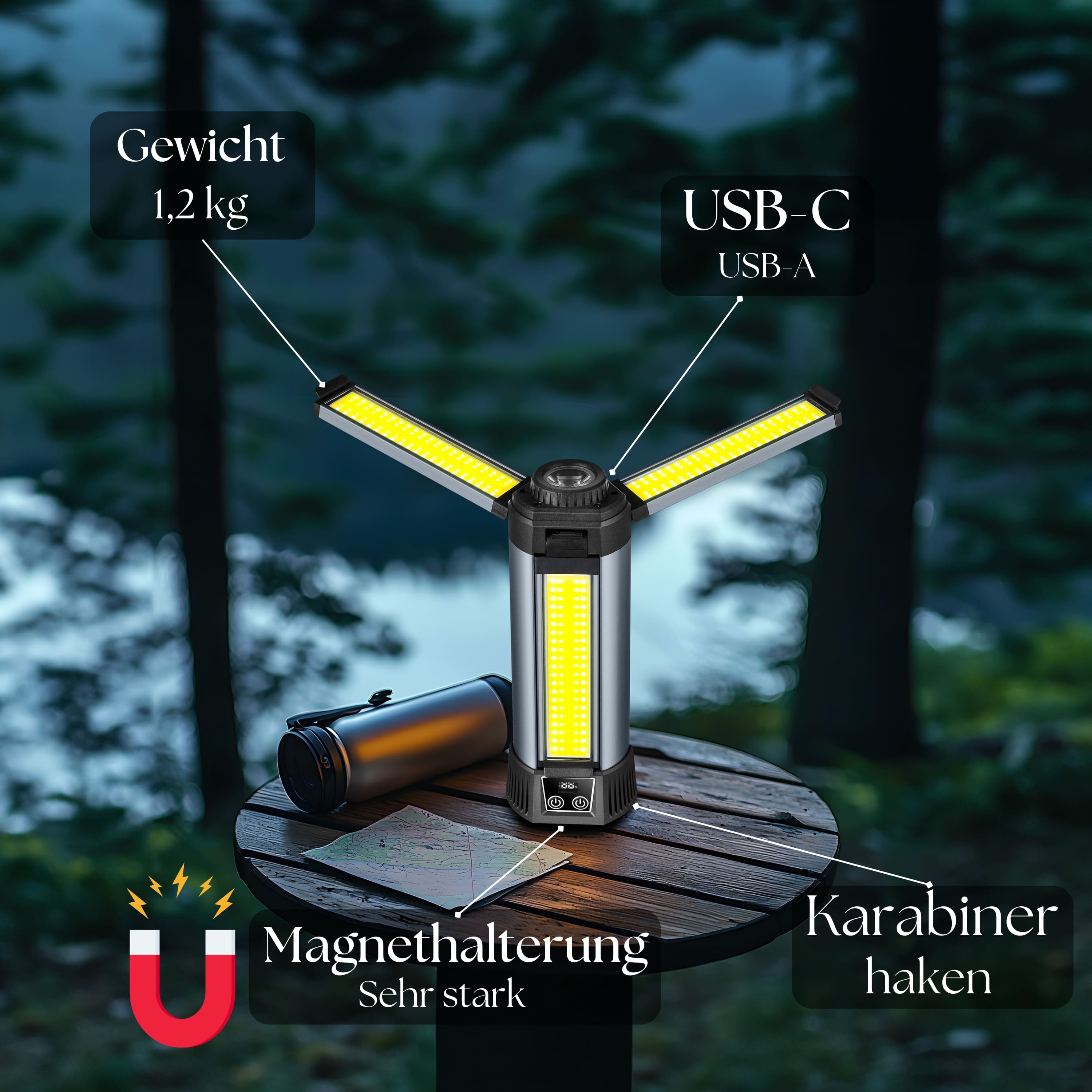 Steinborg SB-8200 12in1 Multfunktionsleuchte