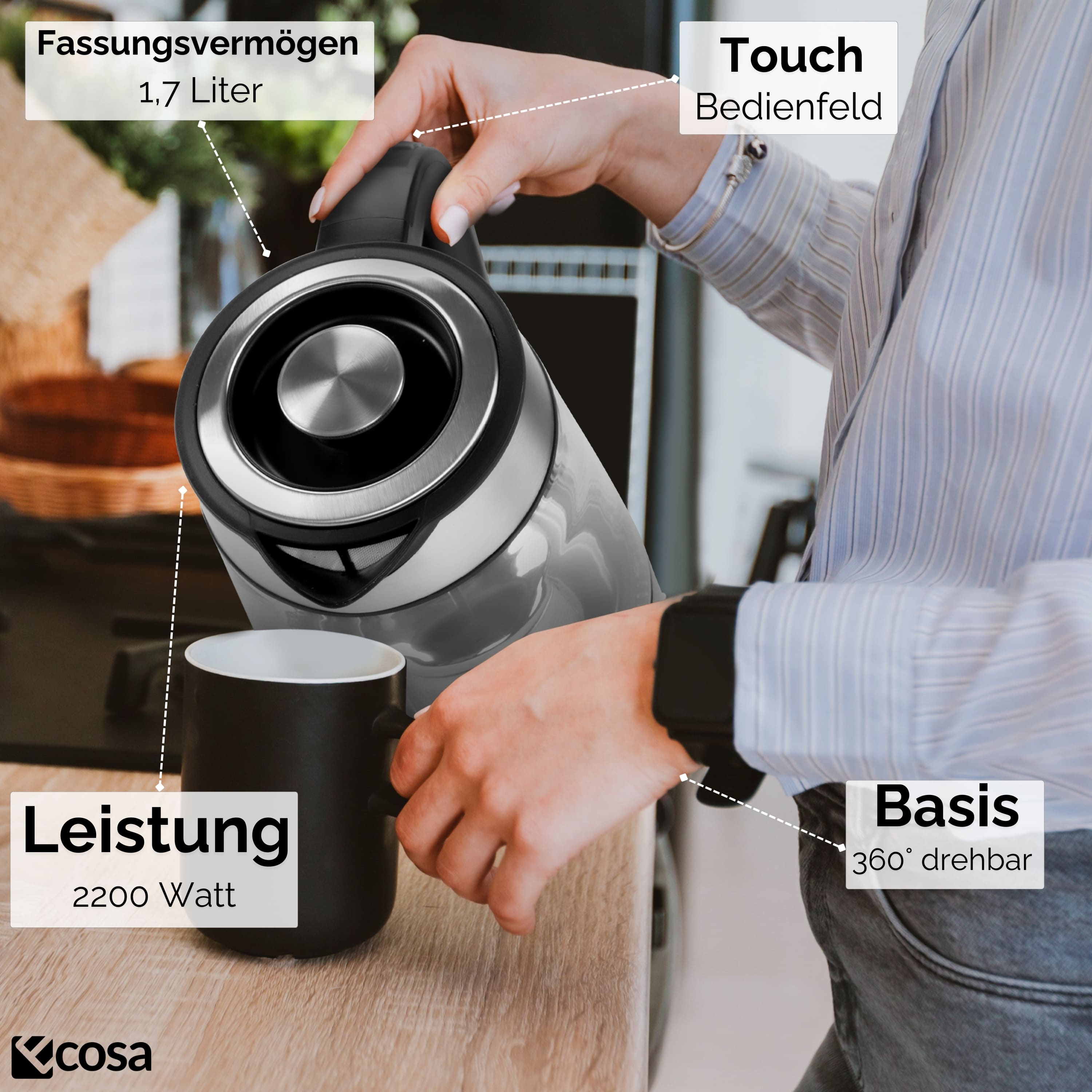 Ecosa EO-666 Wasserkocher Ecosa EO-666 Wasserkocher
