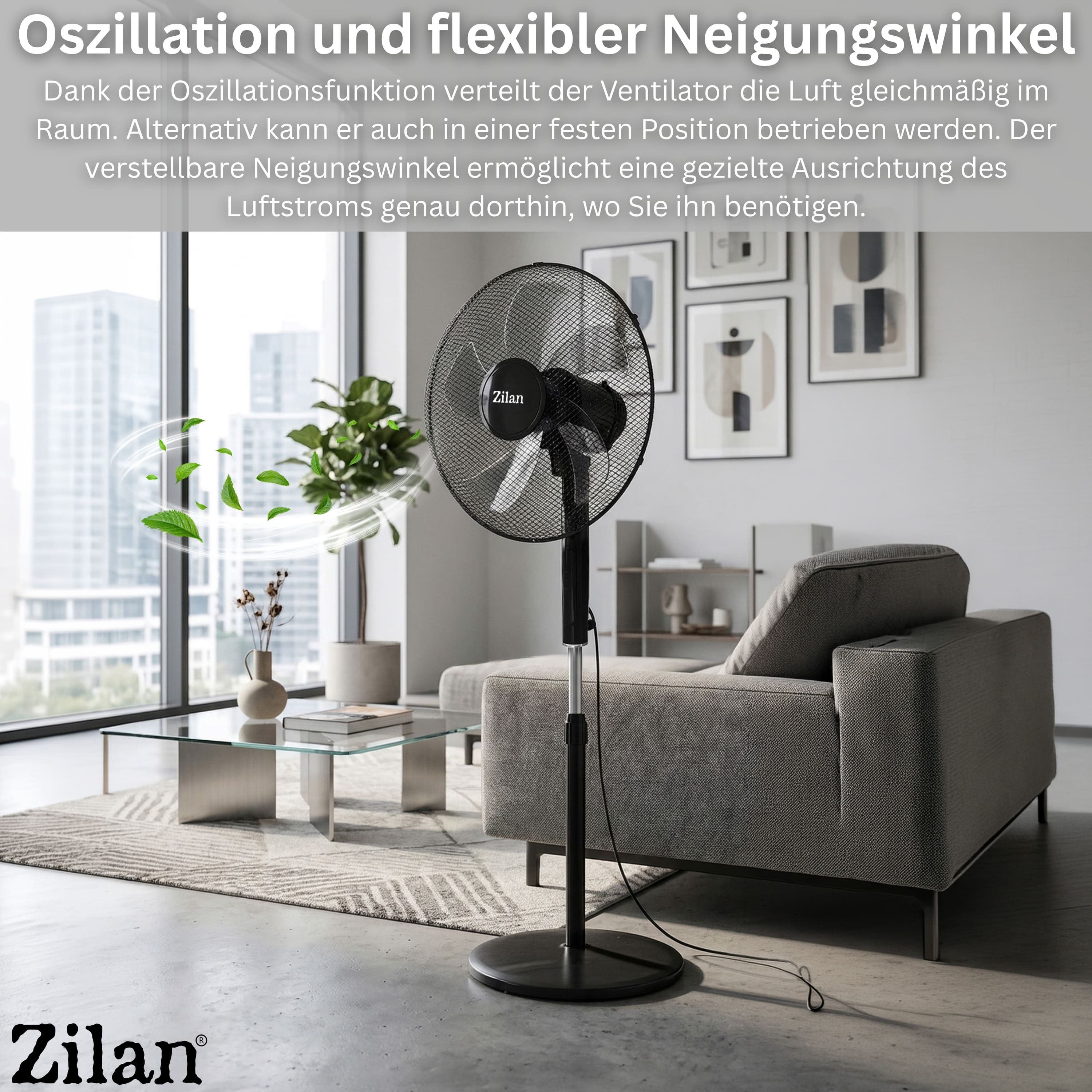 Zilan ZLN-4642 Standventilator Ø43 cm