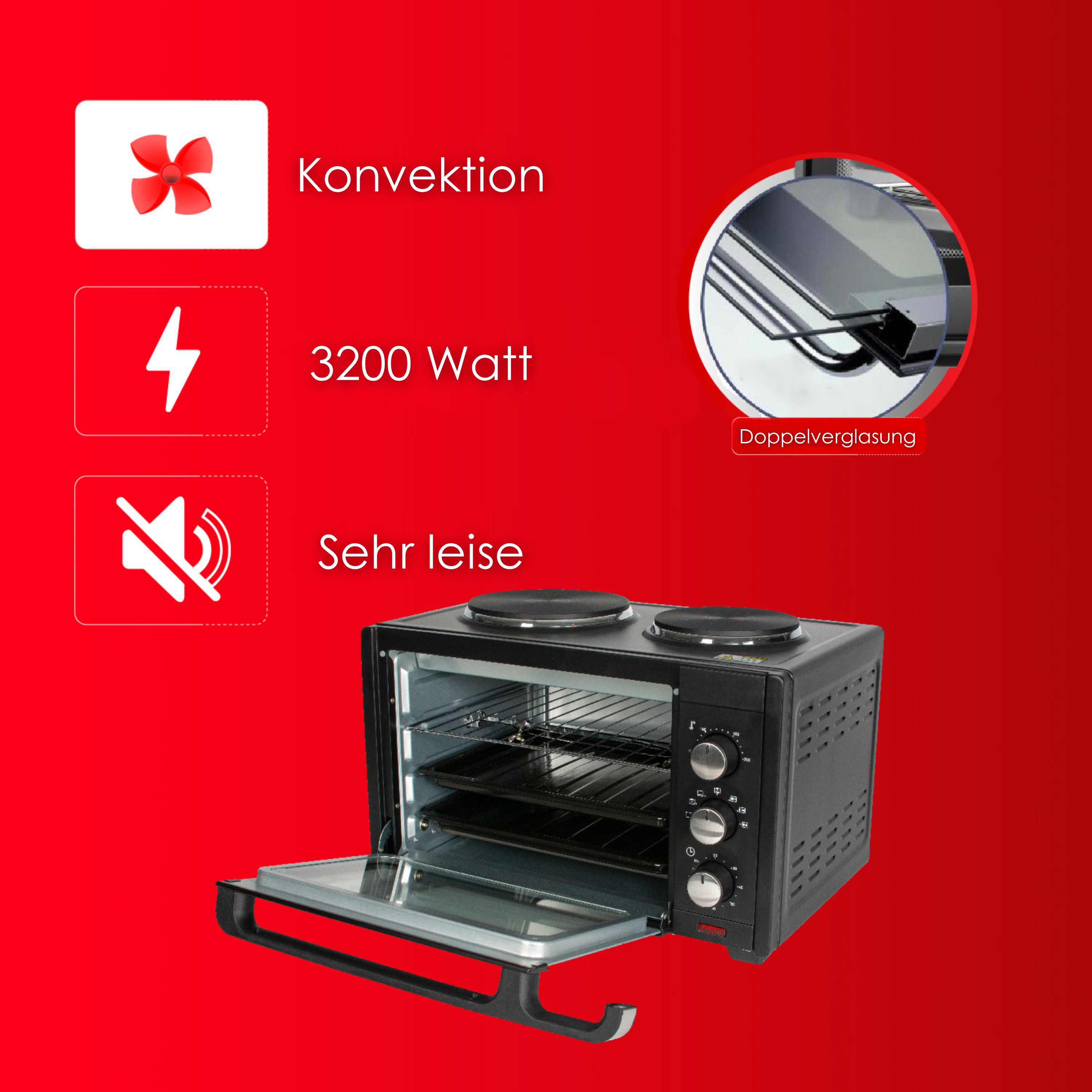 Zilan ZLN-0997 Minibackofen 28 Liter Zilan ZLN-0997 Minibackofen 28 Liter