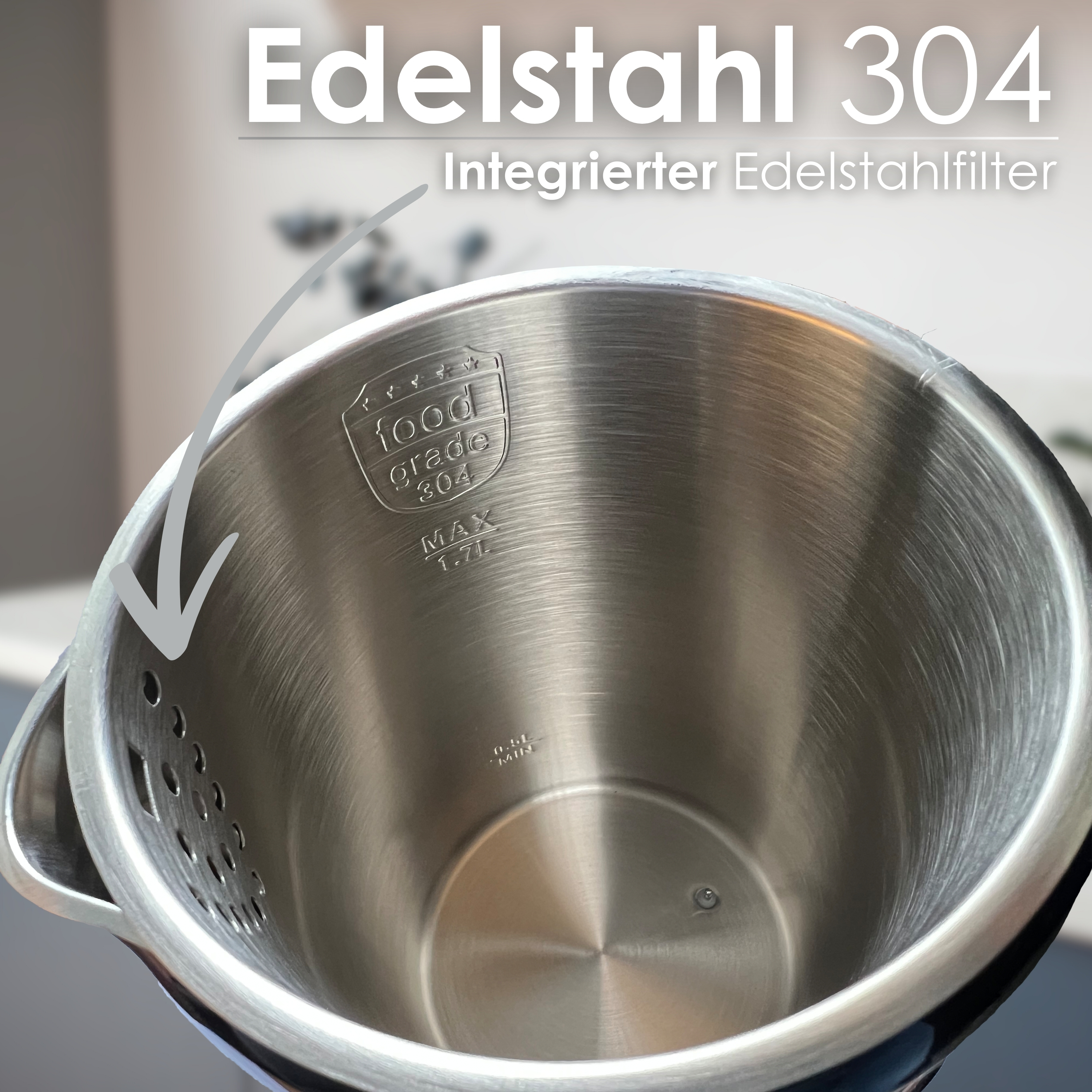 Ecosa EO-691 Wasserkocher Weiß