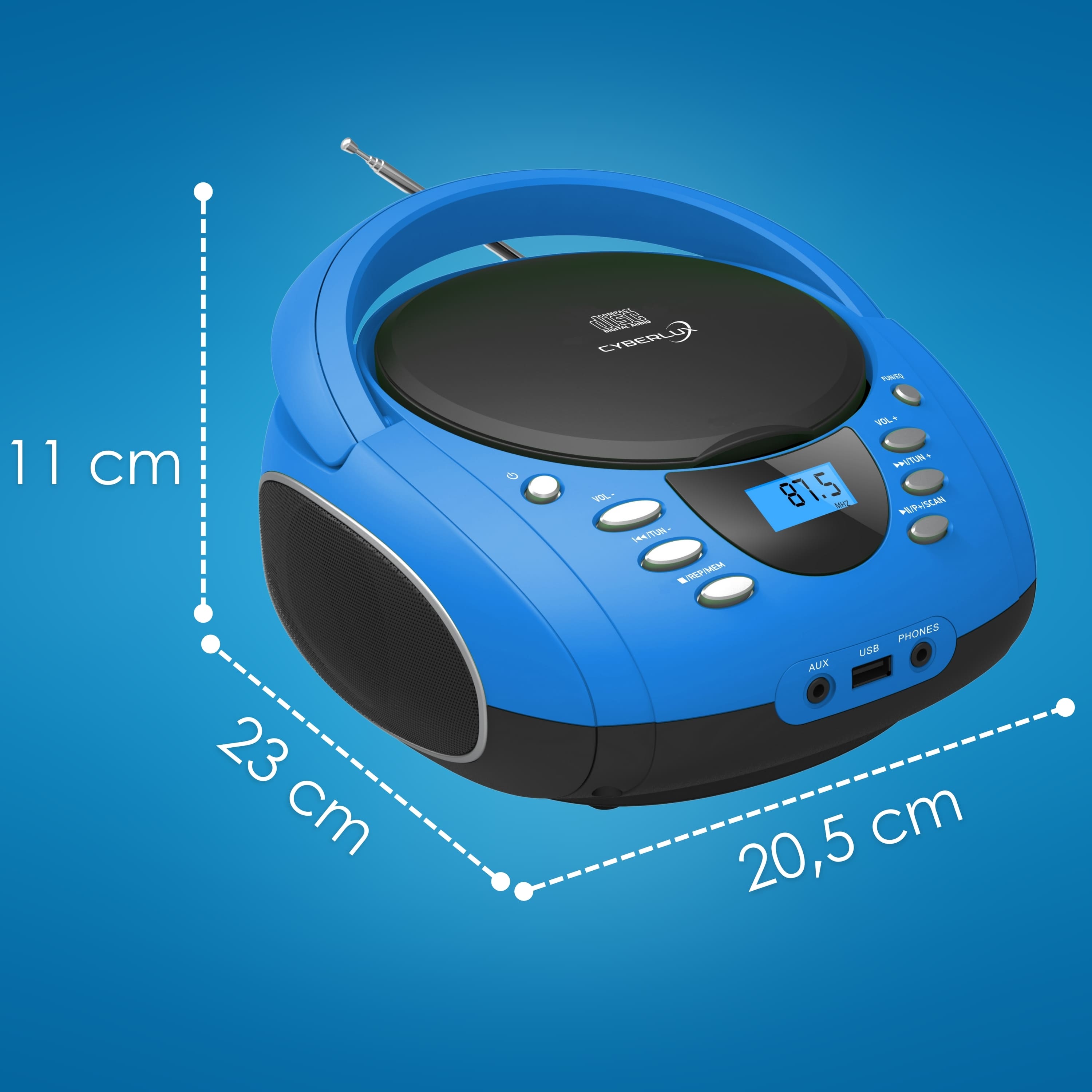 Cyberlux CL-710 CD-Player Blau