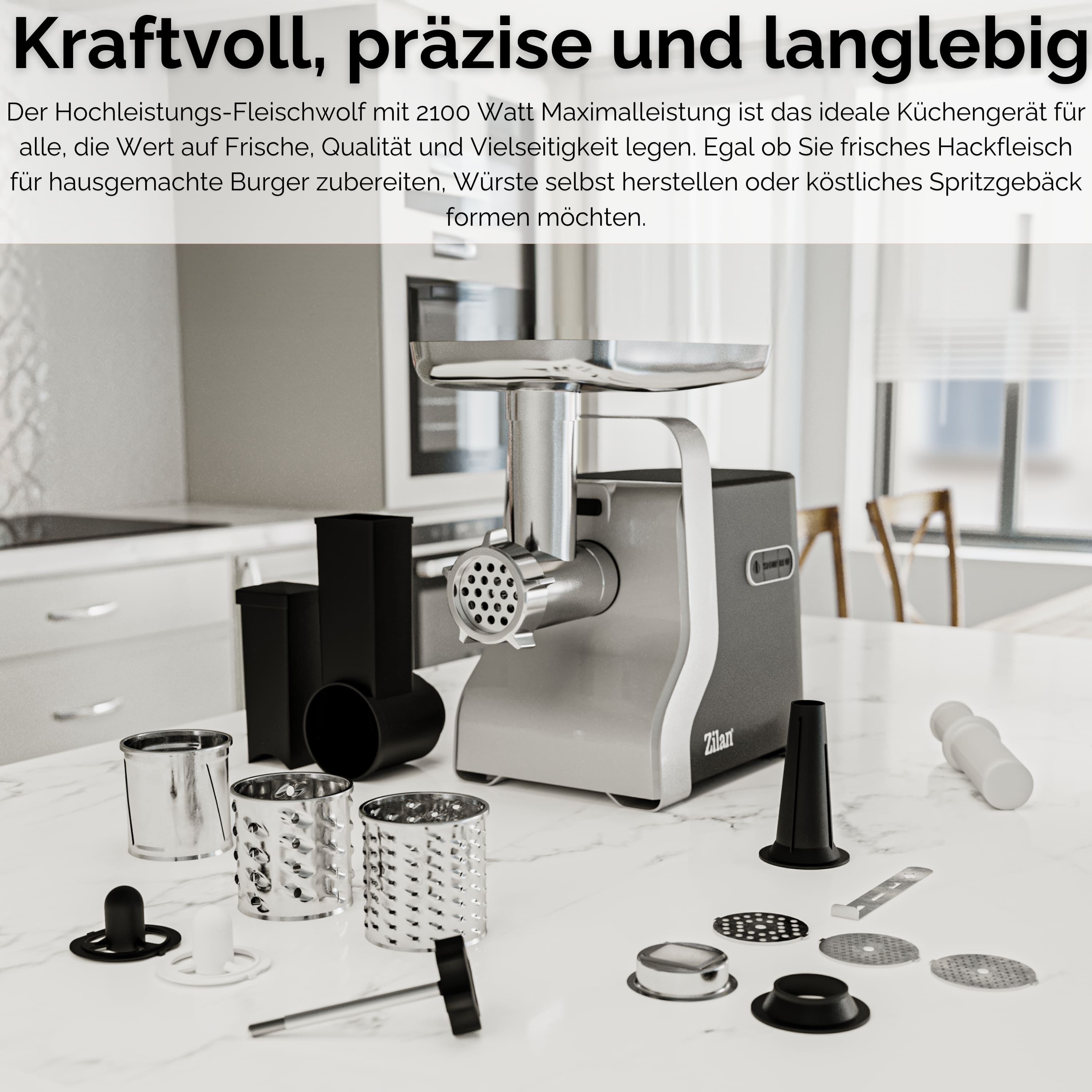 Zilan ZLN-0126 Fleischwolf 9in1