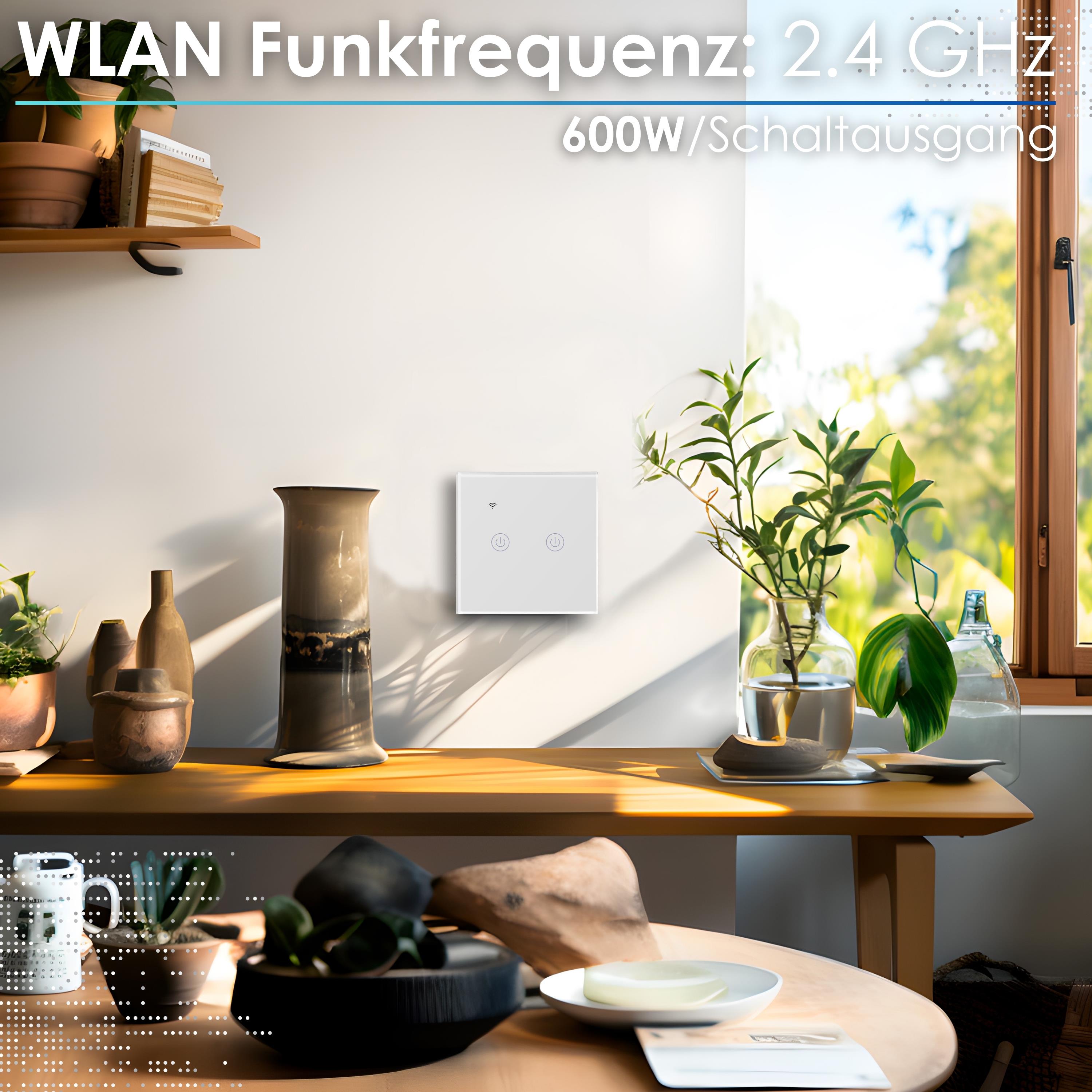 Echos Eco-4151 2er WLAN Touch-Lichtschalter