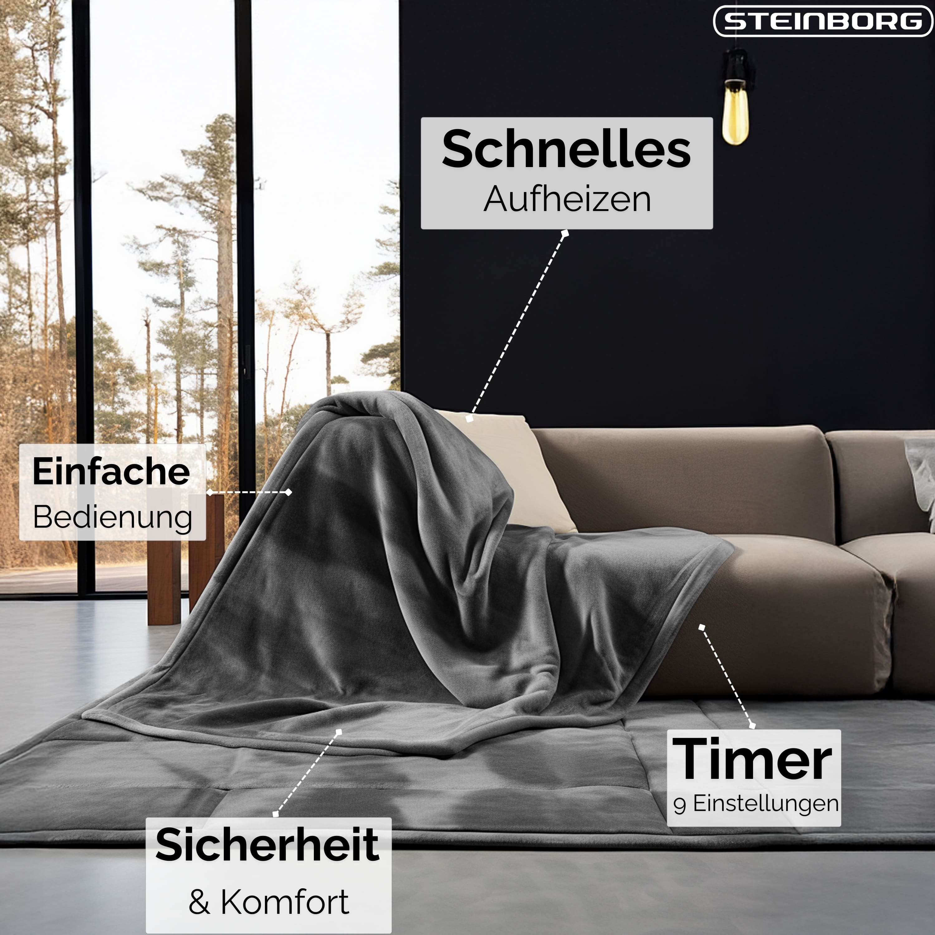 Steinborg SB-9522 Heizdecke 180*130 cm Steinborg SB-9522 Heizdecke 180*130 cm
