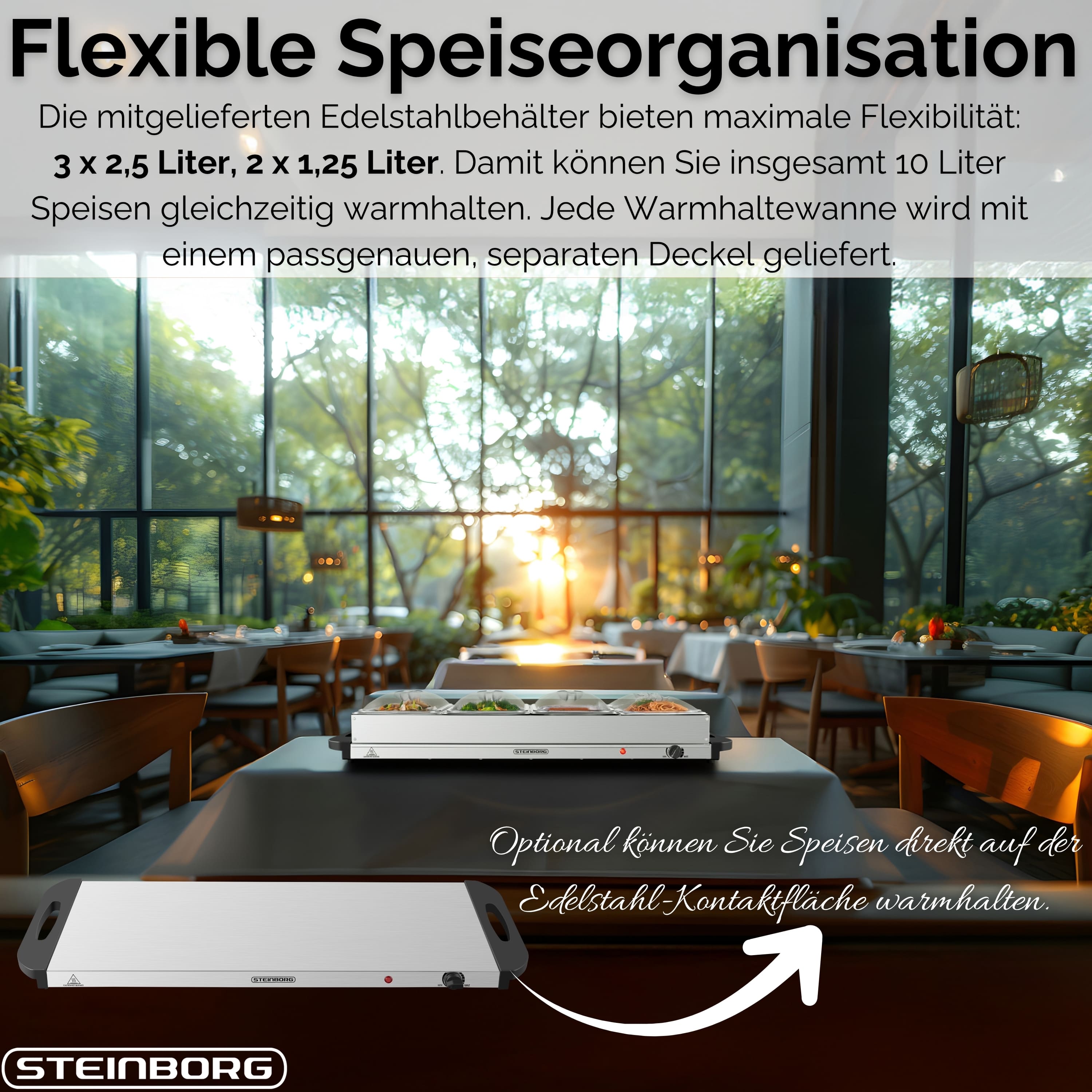 Steinborg SB-6023 Buffetwärmer