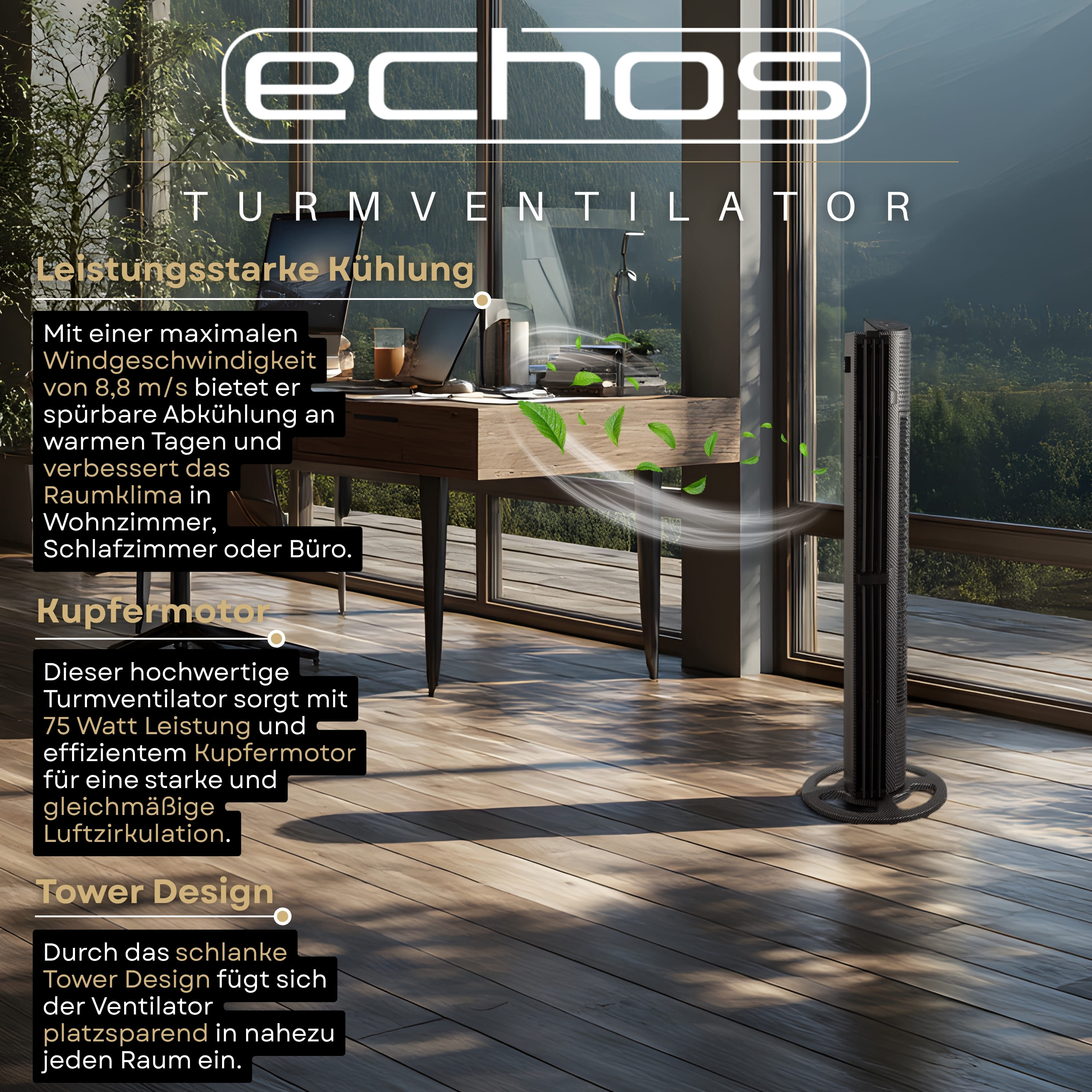 Echos Eco-1230  Turmventilator