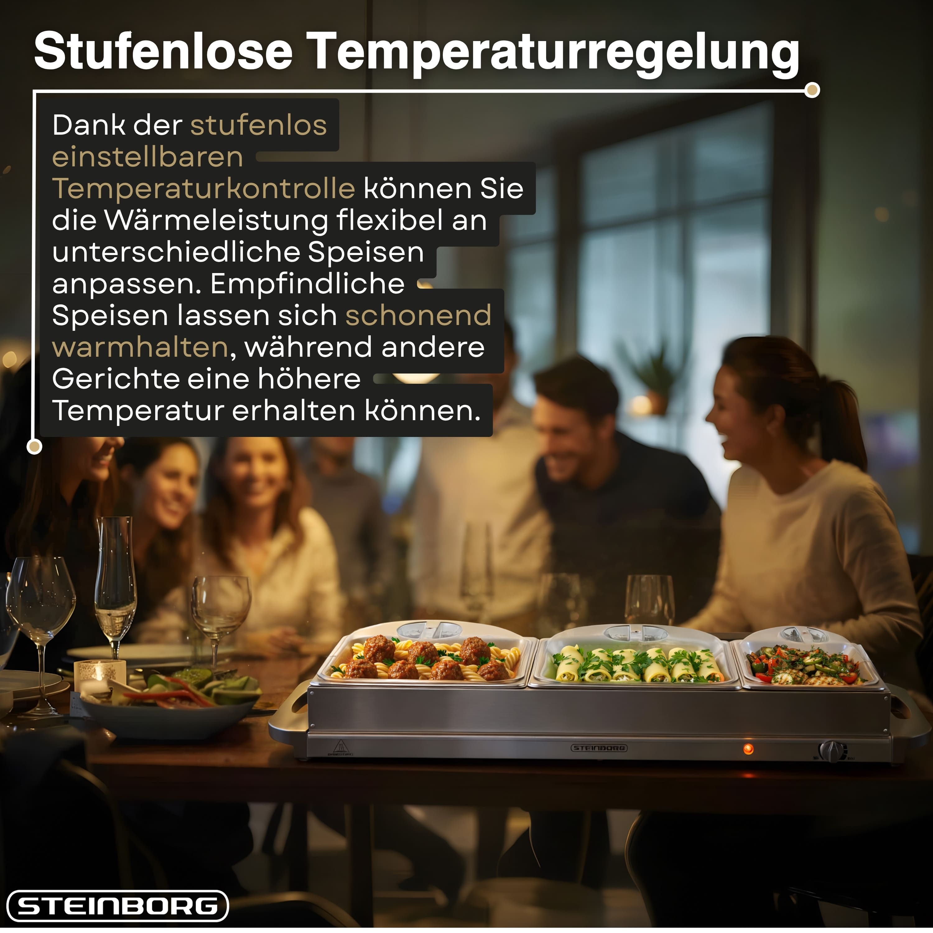 Steinborg SB-6024 Buffetwärmer