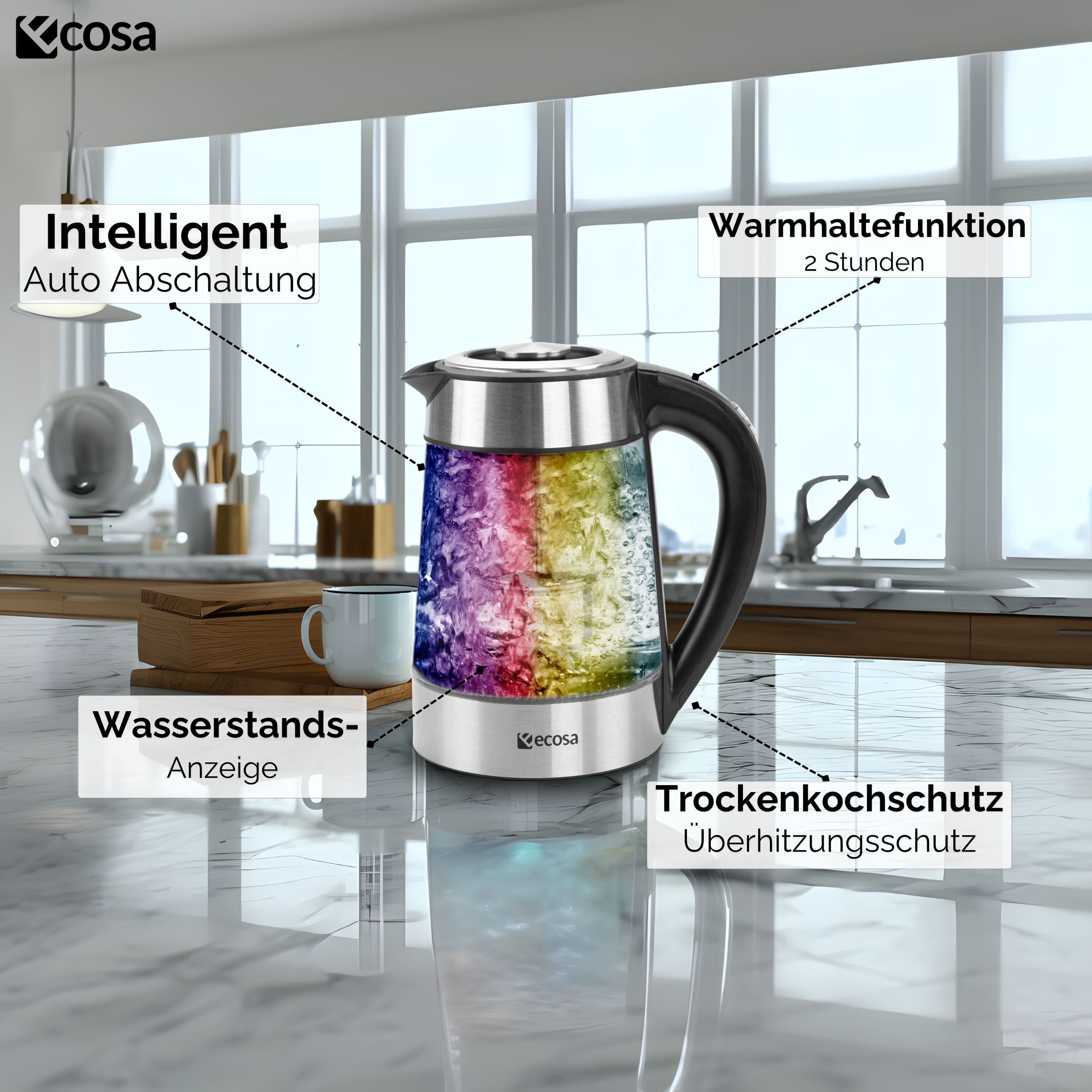 Ecosa EO-650 Wasserkocher Ecosa EO-650 Wasserkocher