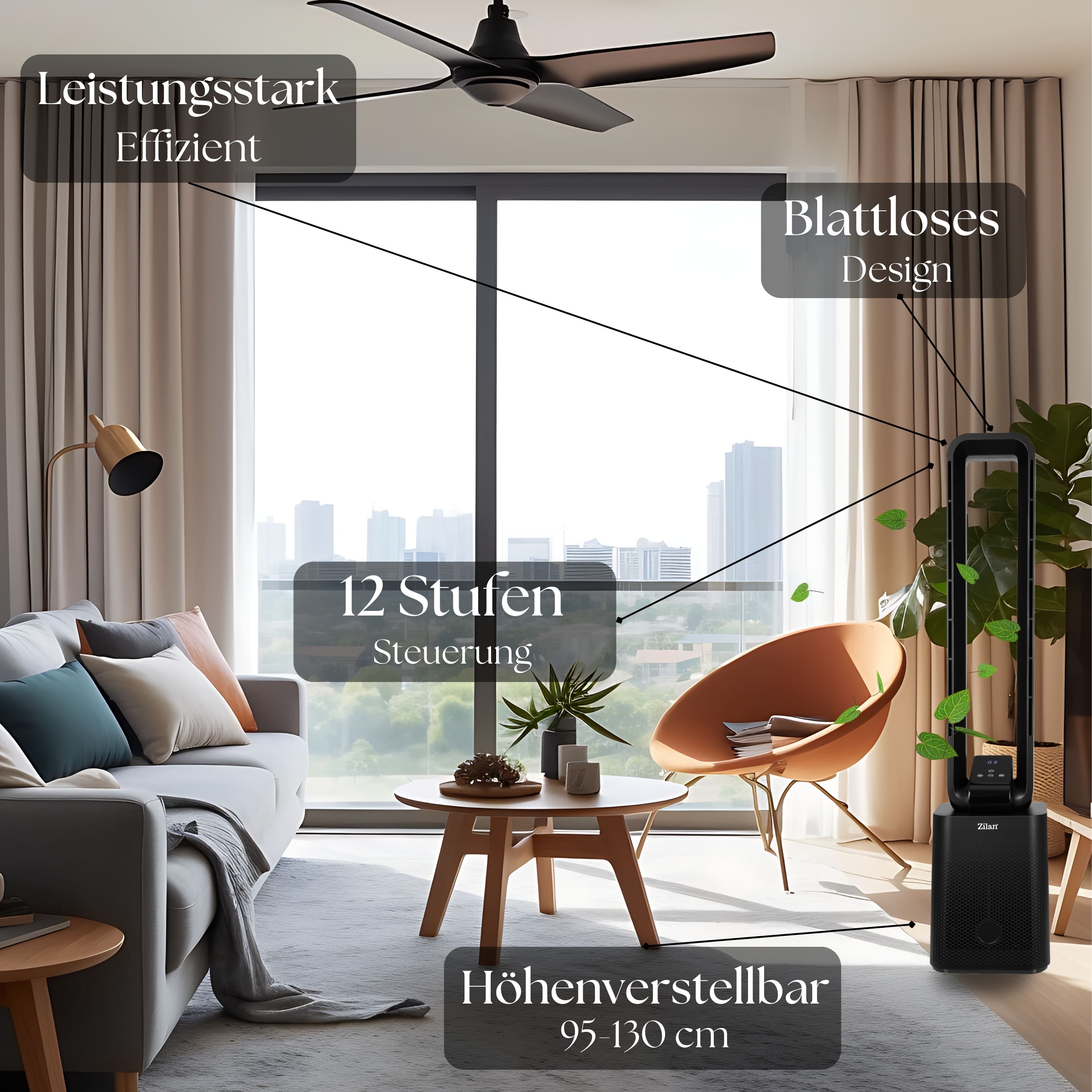 Zilan ZLN-1087 Turmventilator