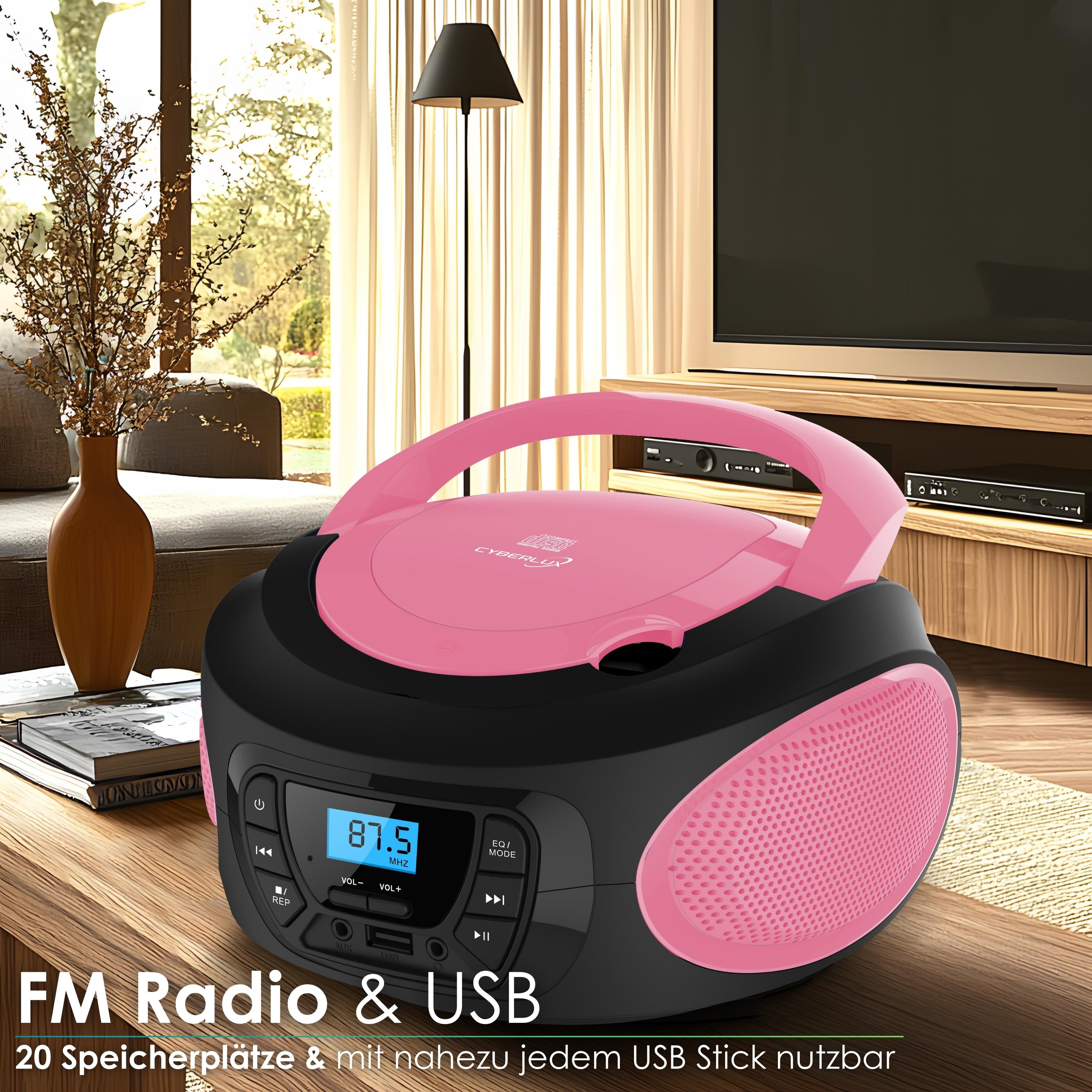 Cyberlux CL-620 CD-Player Pink